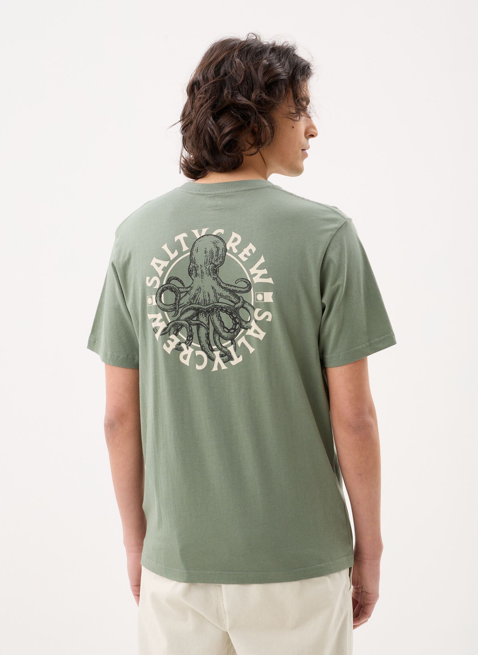 Tee-shirts Tentacles Premium S/S Tee homme vert Salty Crew Tee-shirts Tentacles Premium S/S Tee homme vert LAUREL WREATH