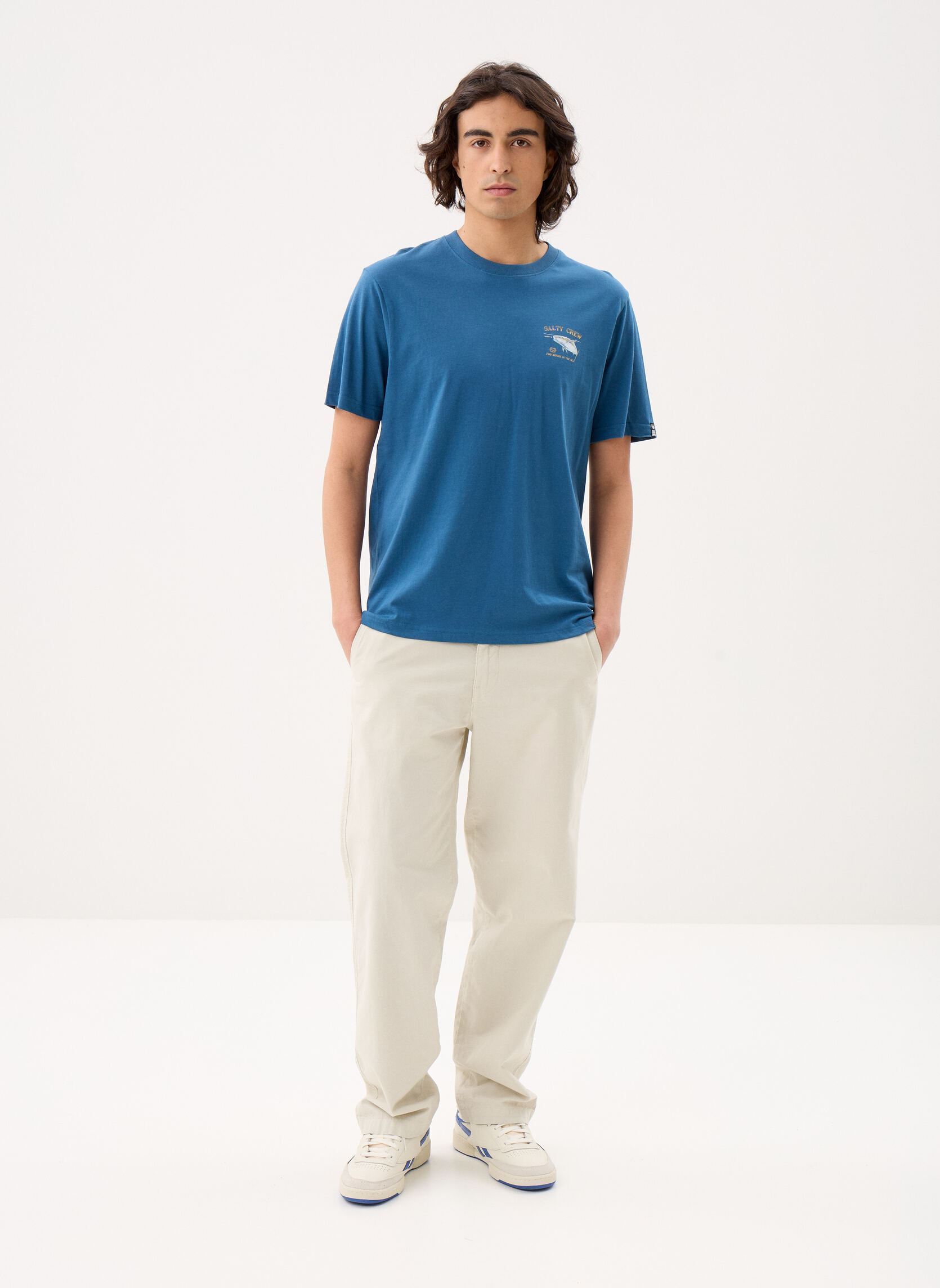 Tee-shirts Surface Classic Ss Tee homme bleu Salty Crew Tee-shirts Surface Classic Ss Tee homme bleu CAST BLUE