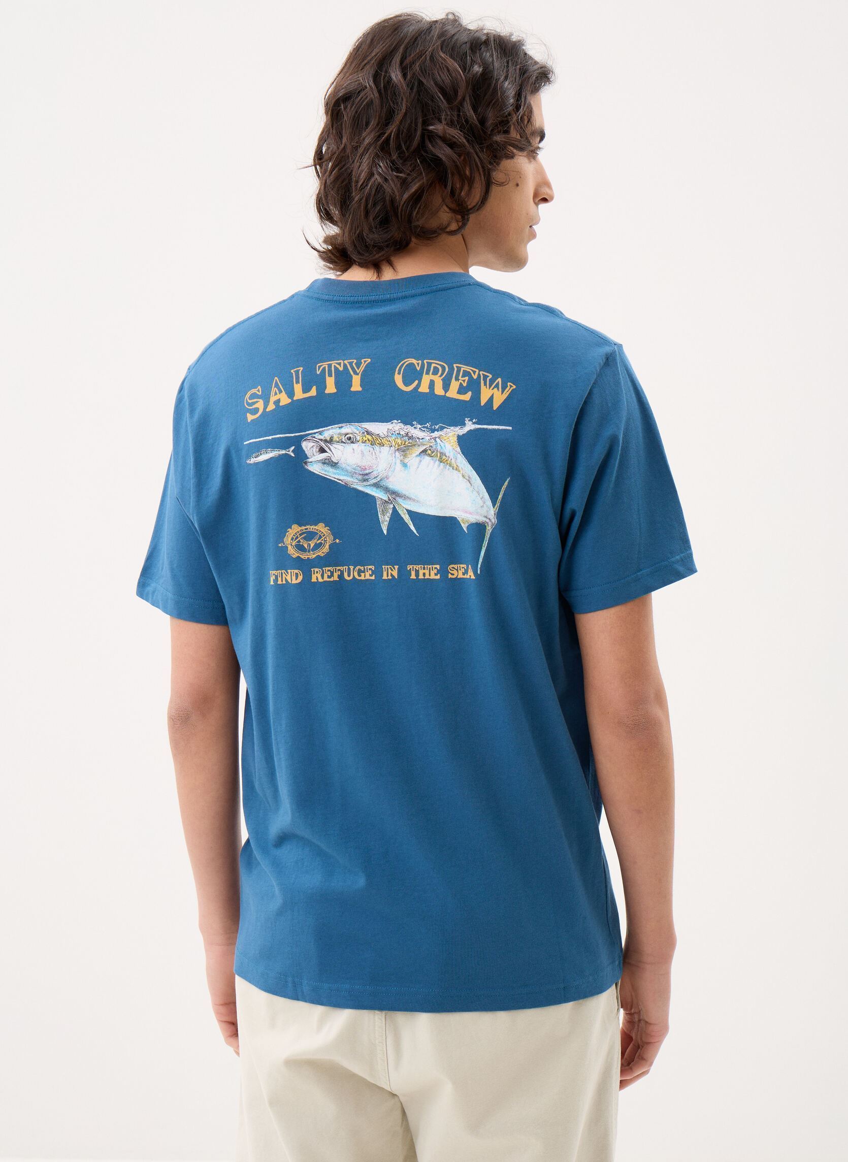 Tee-shirts Surface Classic Ss Tee homme bleu Salty Crew Tee-shirts Surface Classic Ss Tee homme bleu CAST BLUE