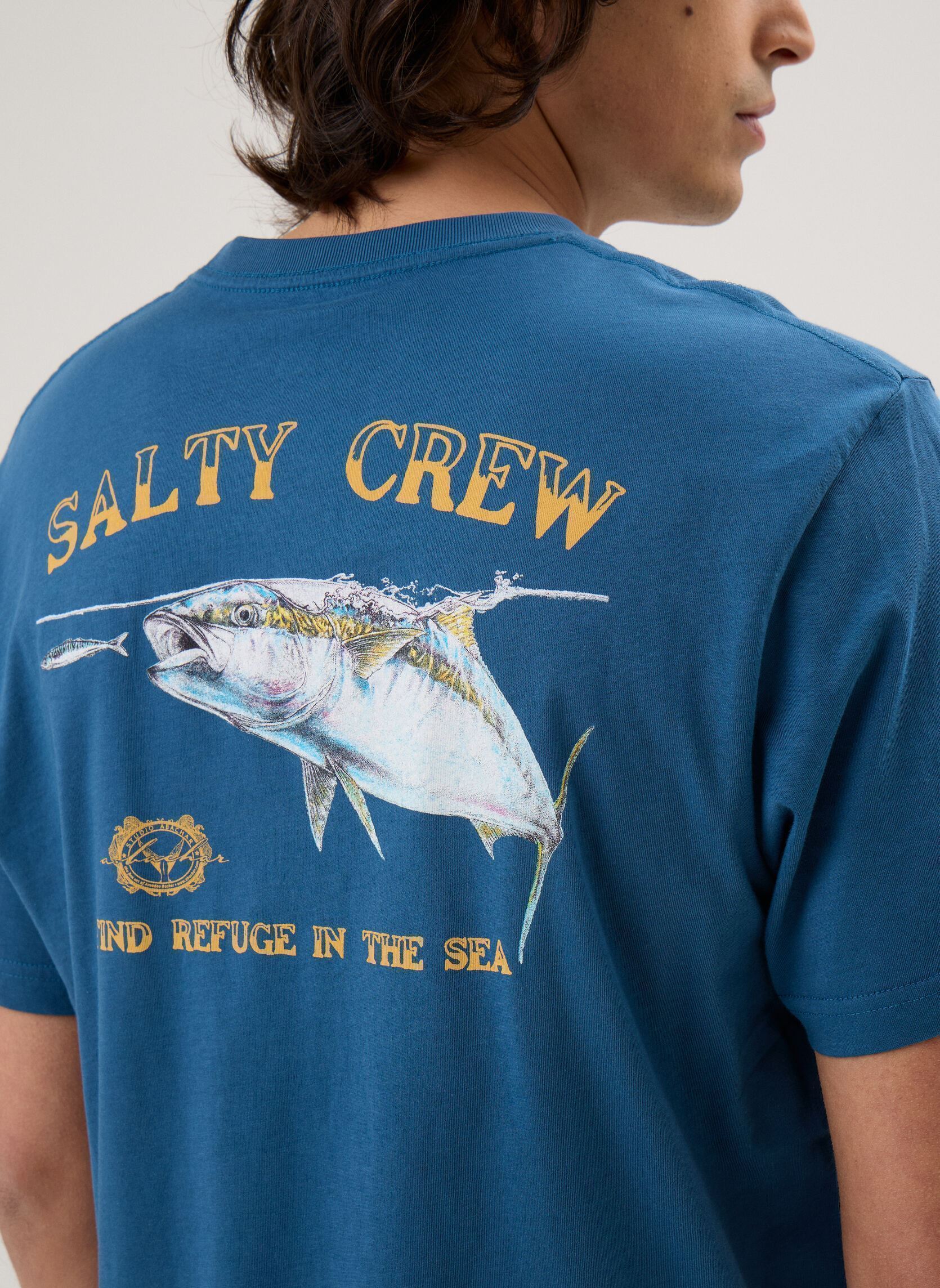 Tee-shirts Surface Classic Ss Tee homme bleu Salty Crew Tee-shirts Surface Classic Ss Tee homme bleu CAST BLUE