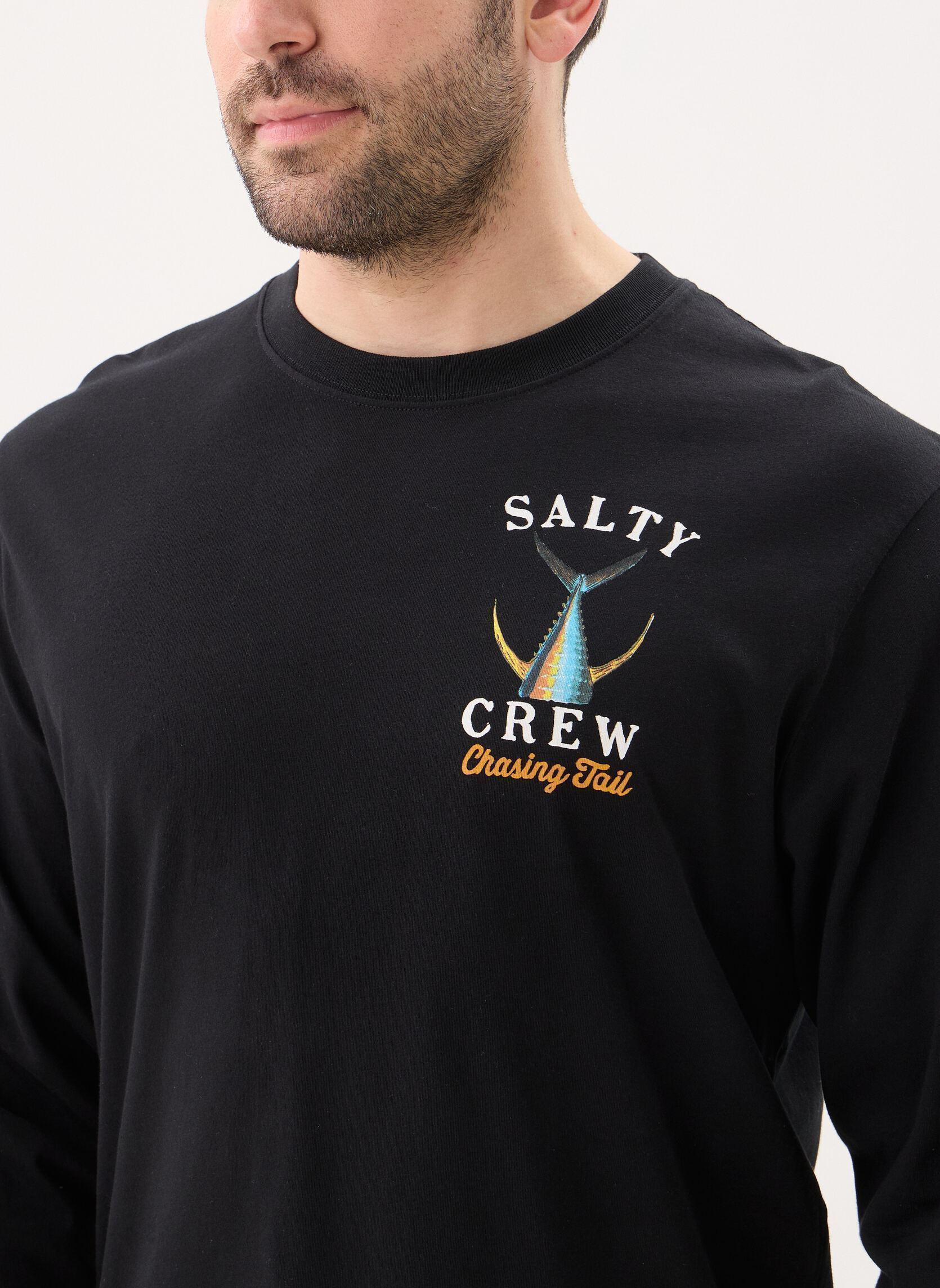 Tee-shirts Tailed L/S homme noir Salty Crew Tee-shirts Tailed L/S homme noir BLACK
