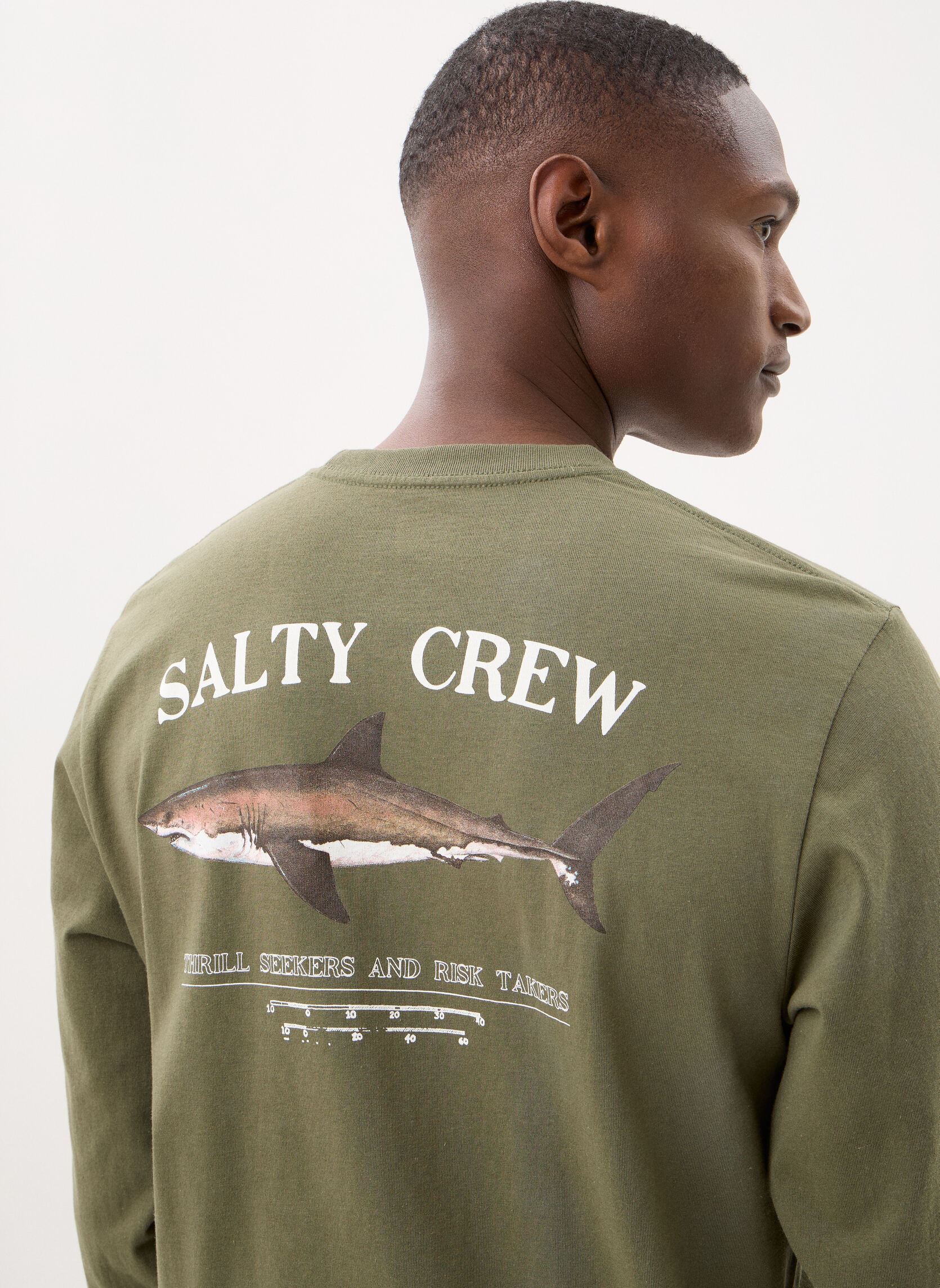 Magliette Bruce L/S Tee uomo verde Salty Crew Magliette Bruce L/S Tee uomo verde DUSTY OLIVE
