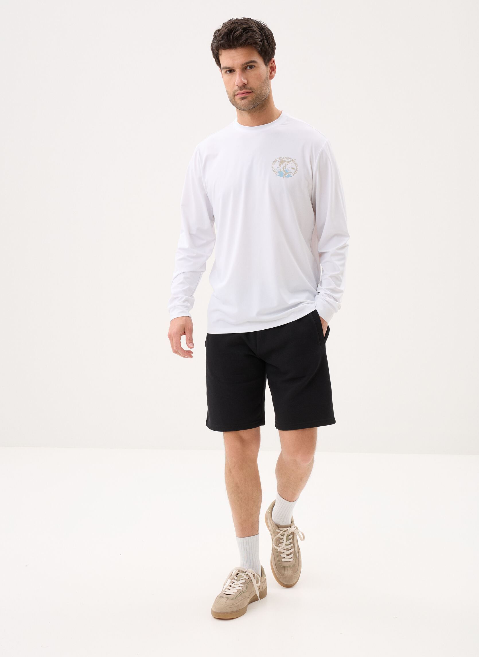 Langarm-T-Shirts Shootout Ls Sunshirt herren weiß Salty Crew Langarm-T-Shirts Shootout Ls Sunshirt herren weiß WHITE
