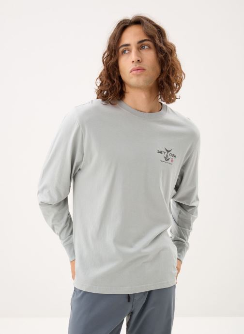 Salty Crew T-shirts Ichiban Ls Tee heren grijs