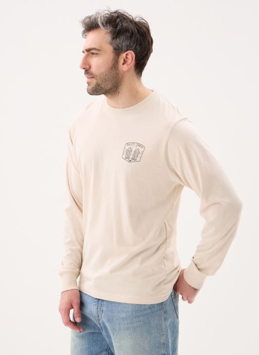 Salty Crew T-shirts Tako Club Ls Tee heren beige