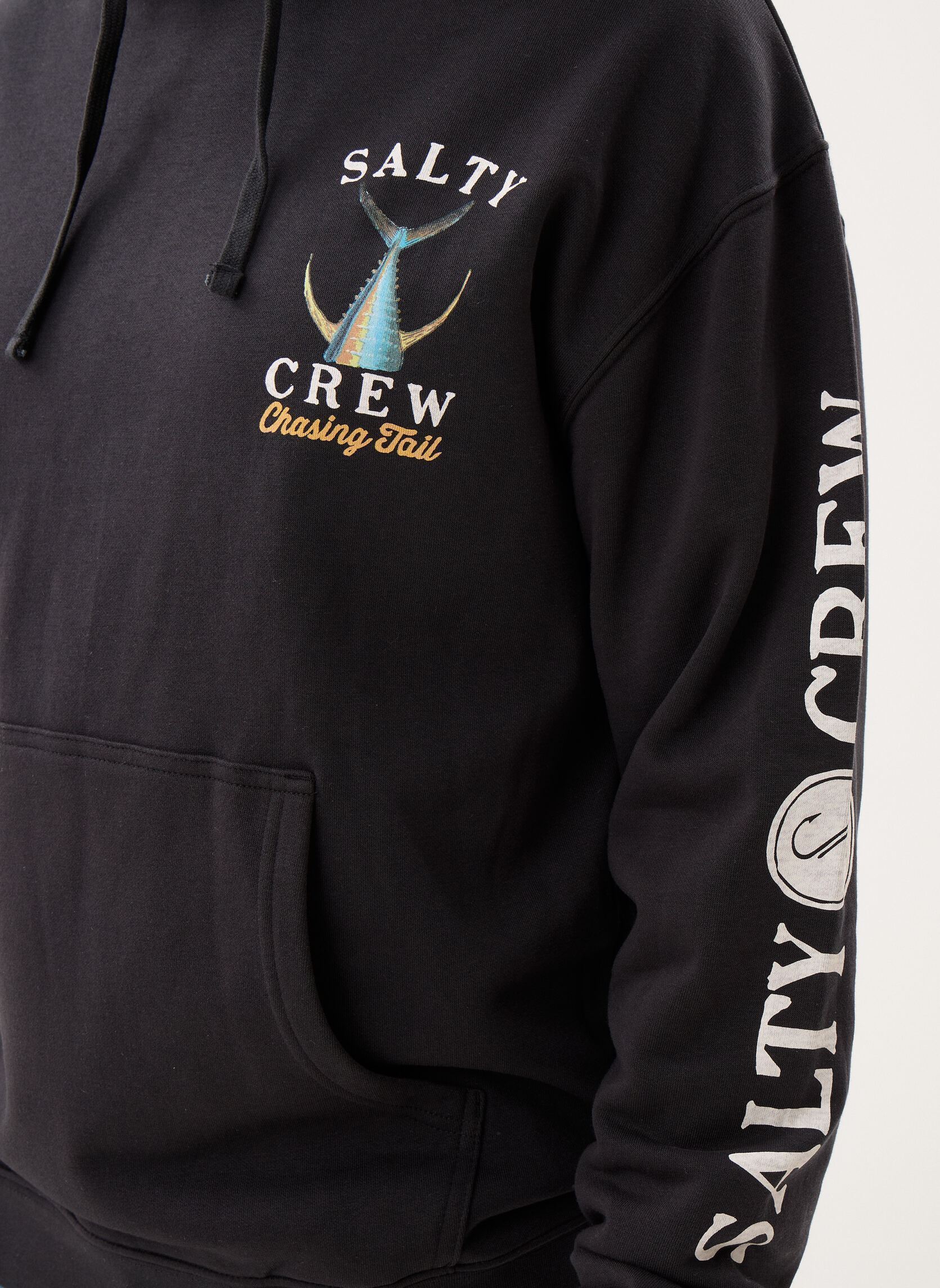 Sweats à capuche Tailed Fleece homme noir Salty Crew Sweats à capuche Tailed Fleece homme noir BLACK