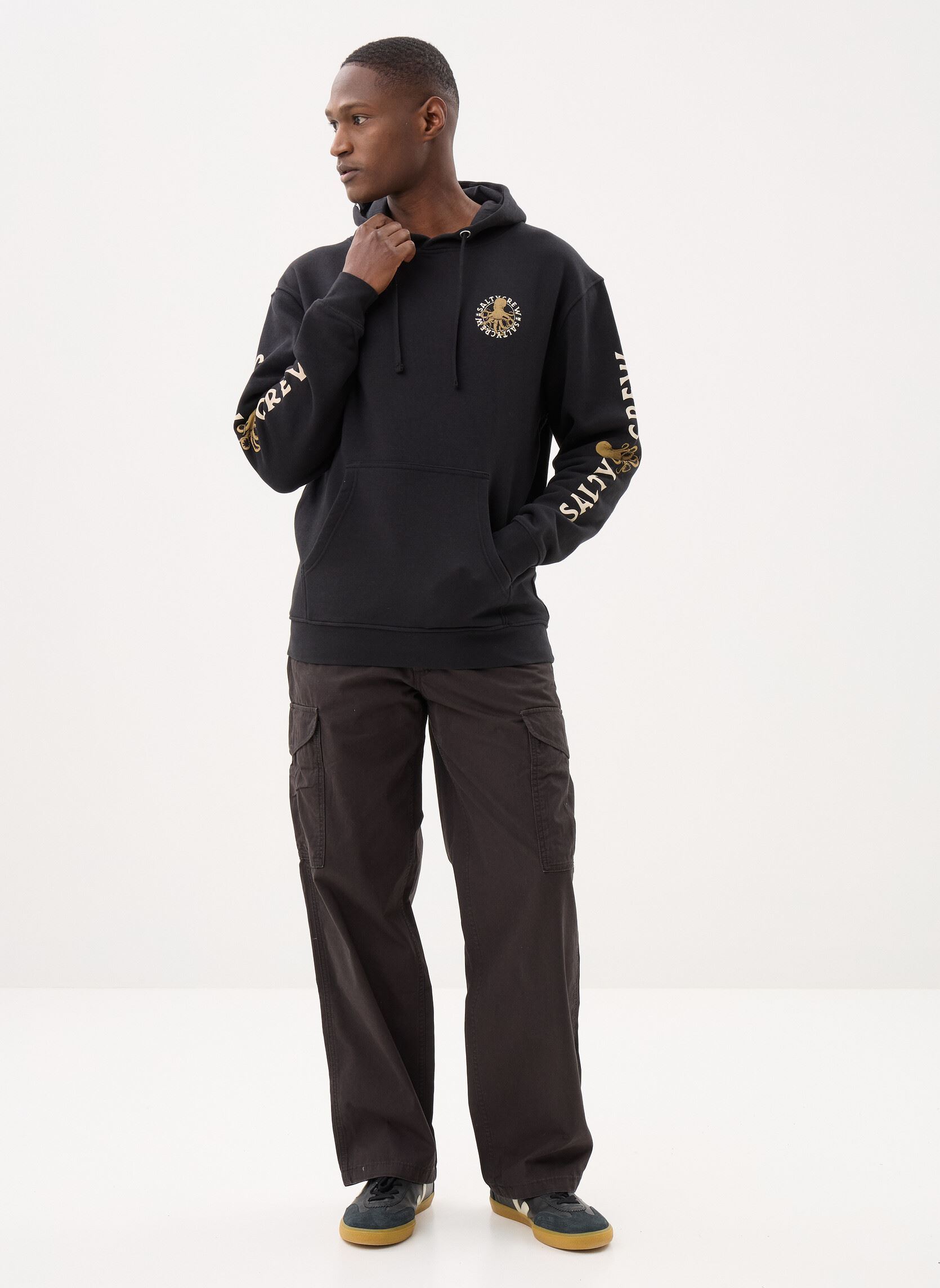 Sweats à capuche Tentacles Hooded Fleece homme noir Salty Crew Sweats à capuche Tentacles Hooded Fleece homme noir BLACK