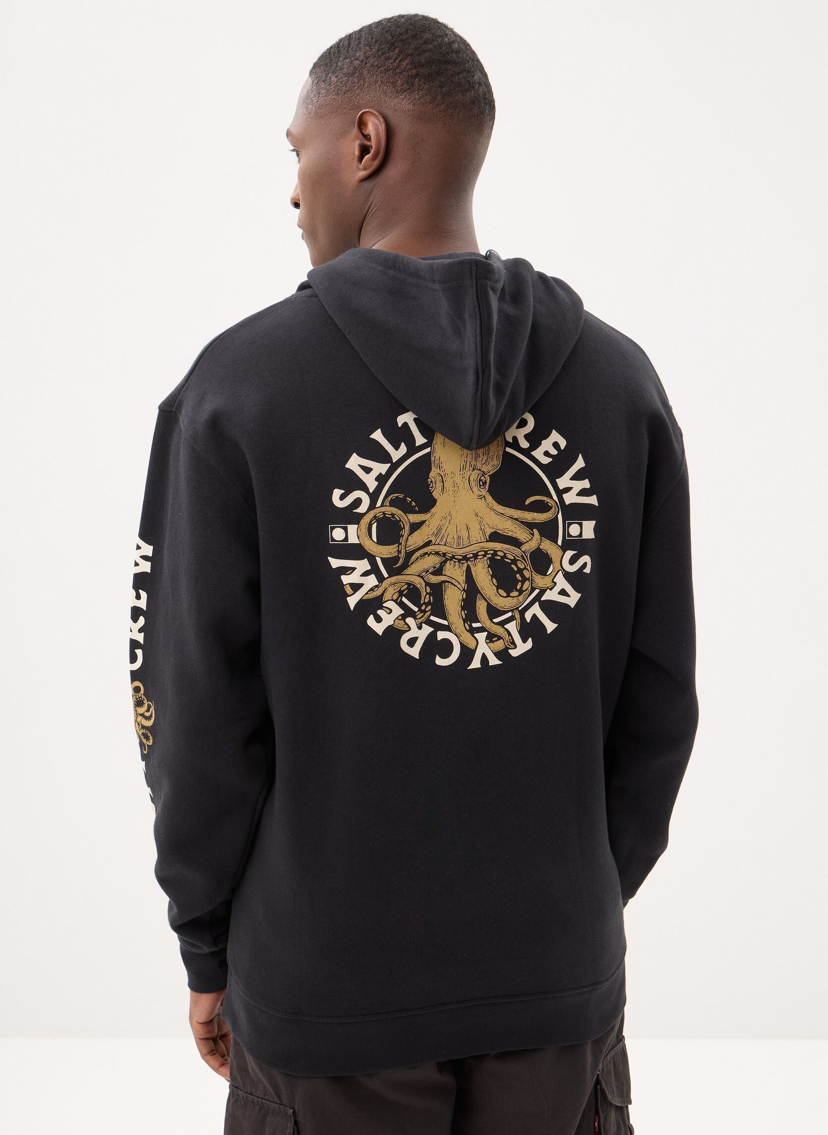Sweats à capuche Tentacles Hooded Fleece homme noir Salty Crew Sweats à capuche Tentacles Hooded Fleece homme noir BLACK