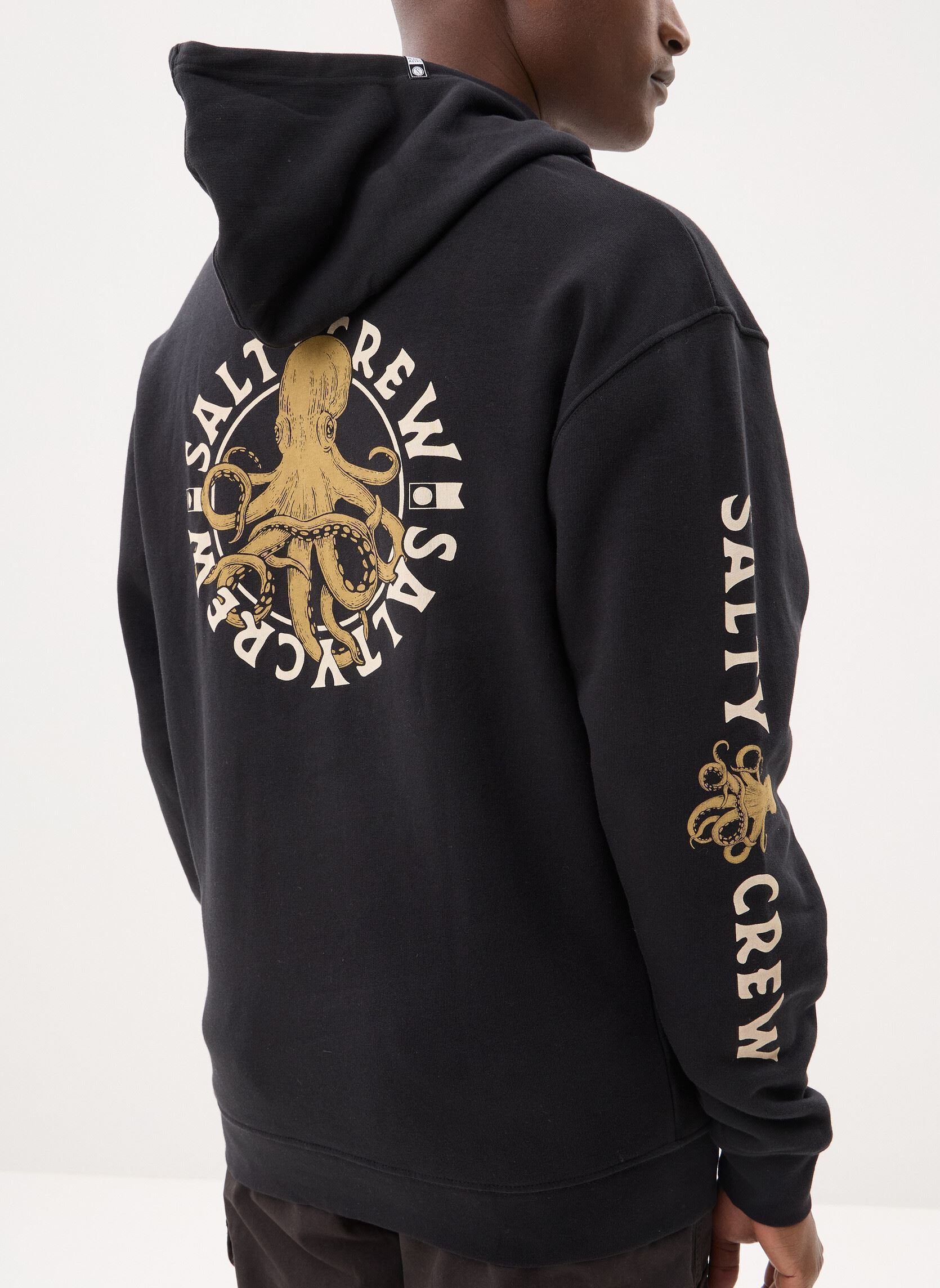 Sweats à capuche Tentacles Hooded Fleece homme noir Salty Crew Sweats à capuche Tentacles Hooded Fleece homme noir BLACK