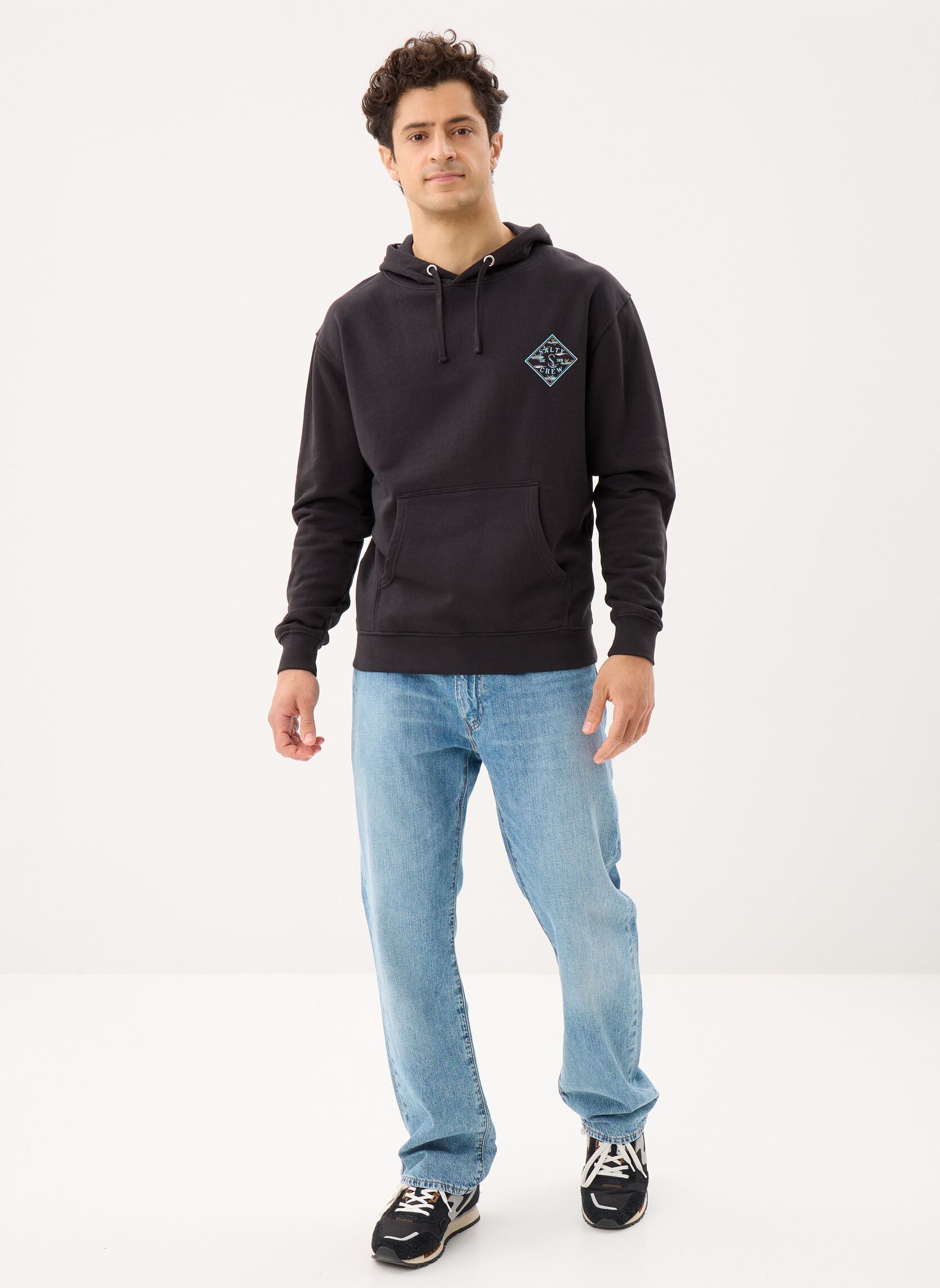 Kapuzenpullover Tippet Fill Fleece herren schwarz Salty Crew Kapuzenpullover Tippet Fill Fleece herren schwarz BLACK