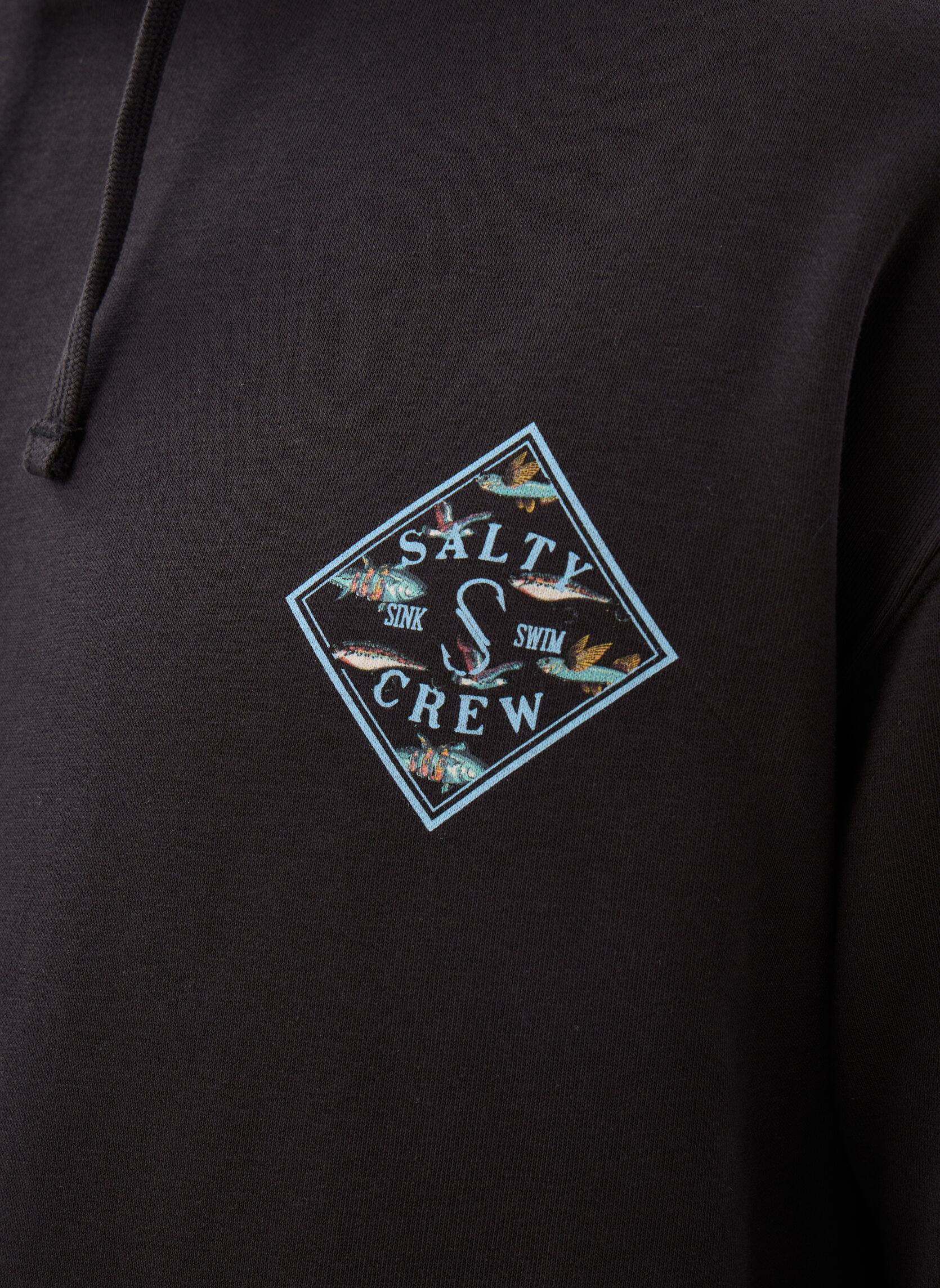 Kapuzenpullover Tippet Fill Fleece herren schwarz Salty Crew Kapuzenpullover Tippet Fill Fleece herren schwarz BLACK