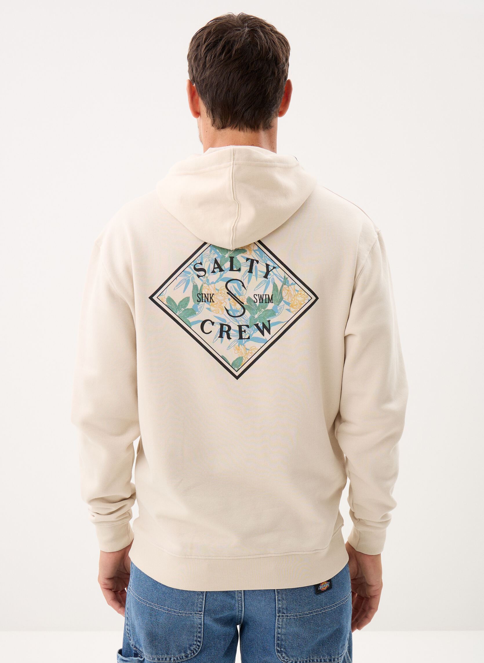 Kapuzenpullover Tippet Fill Fleece herren beige Salty Crew Kapuzenpullover Tippet Fill Fleece herren beige MOONBEAM