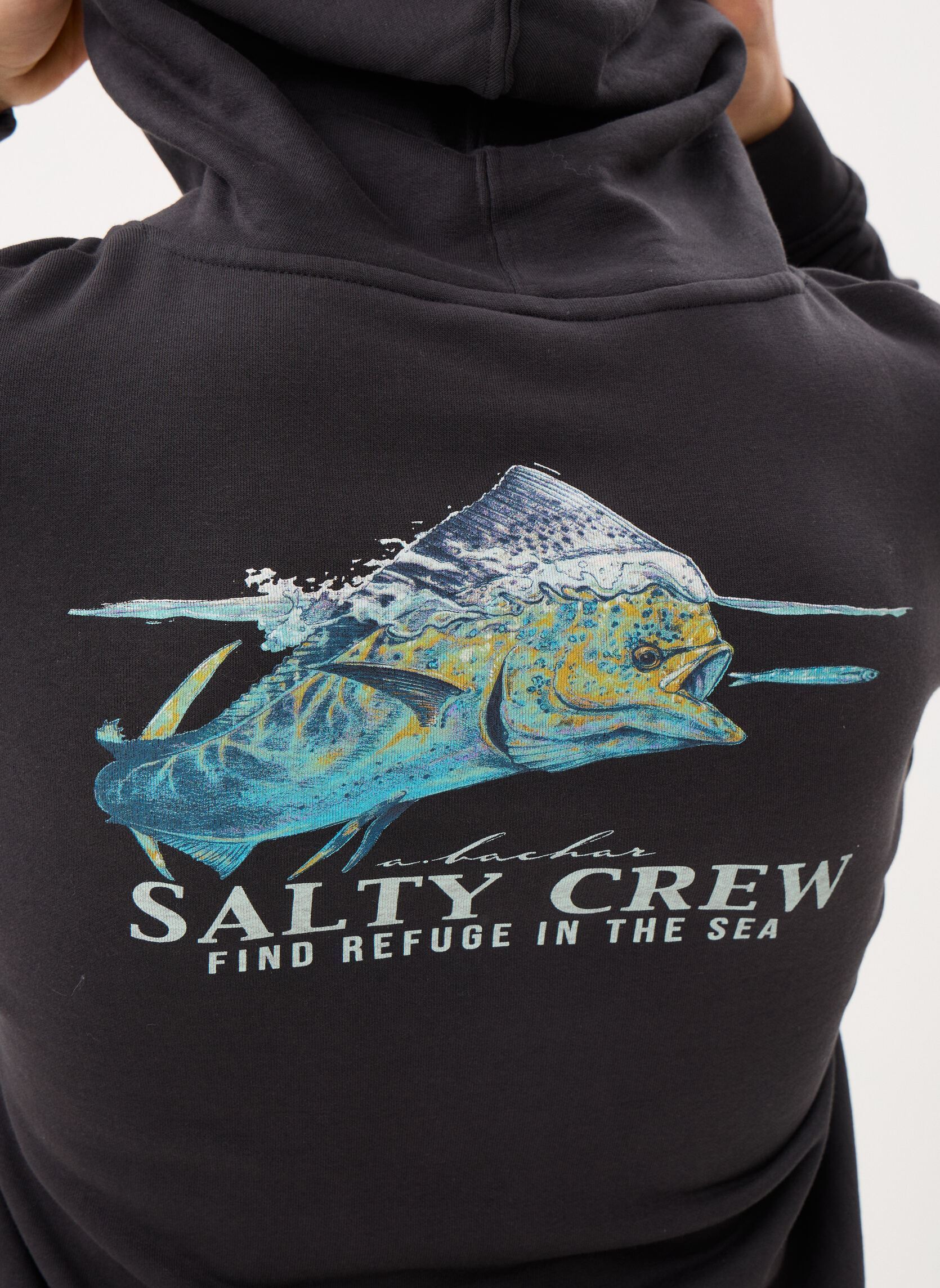 Sweats à capuche Mahi Surface Fleece homme noir Salty Crew Sweats à capuche Mahi Surface Fleece homme noir BLACK