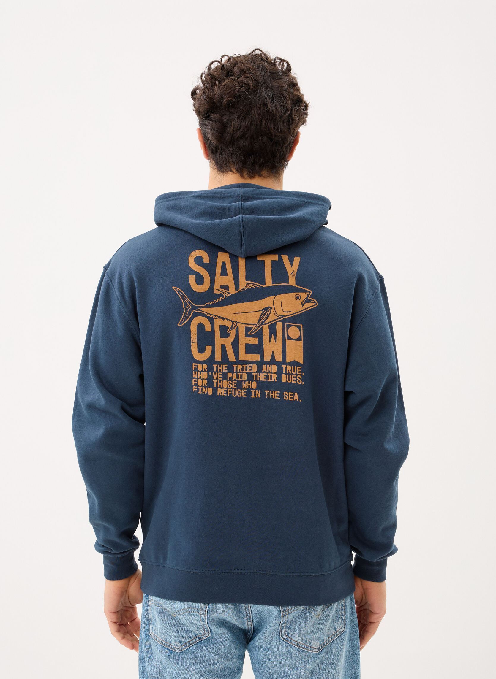 Sweats à capuche Tried And True Fleece homme bleu Salty Crew Sweats à capuche Tried And True Fleece homme bleu NAVY