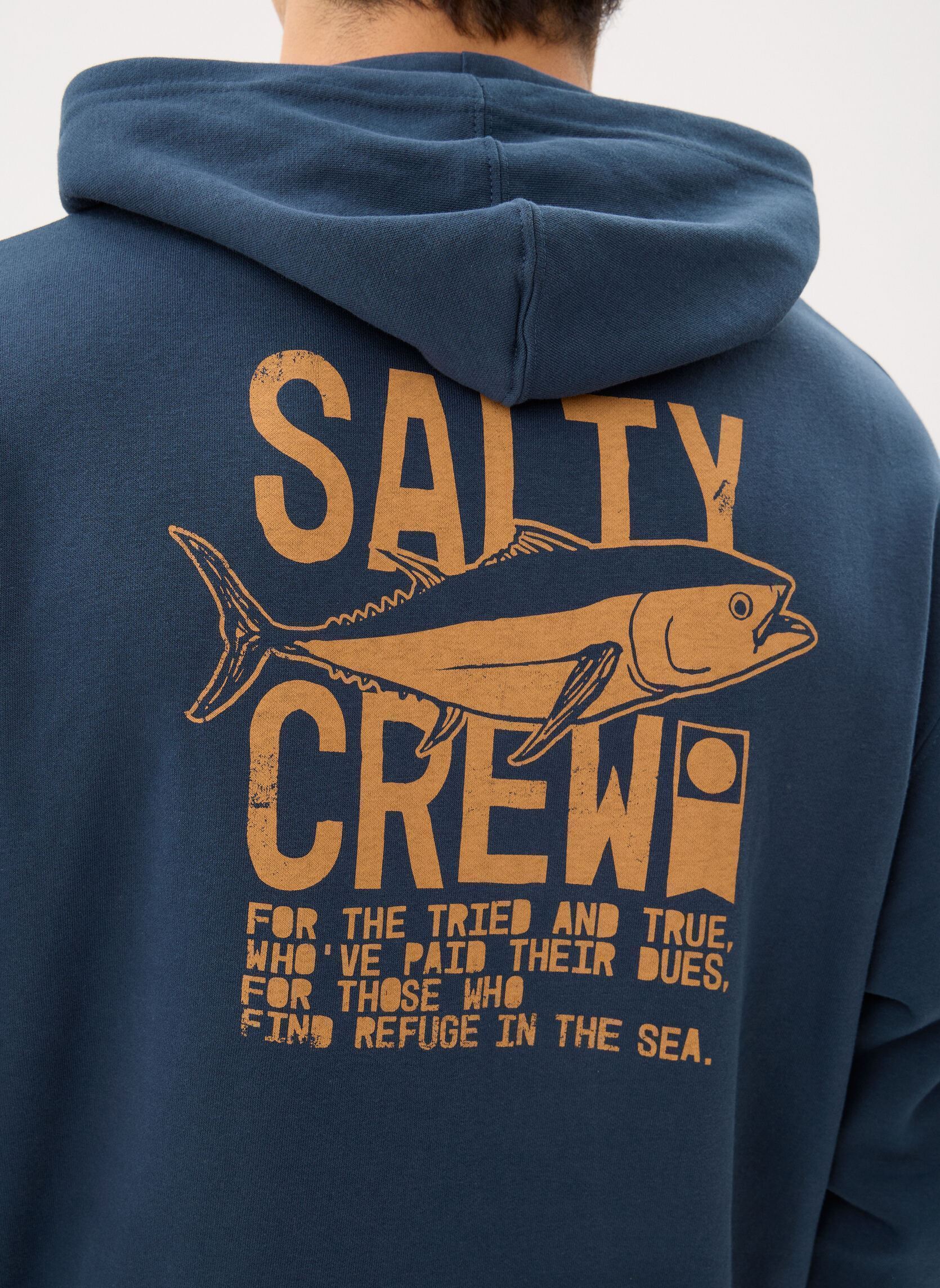 Sweats à capuche Tried And True Fleece homme bleu Salty Crew Sweats à capuche Tried And True Fleece homme bleu NAVY