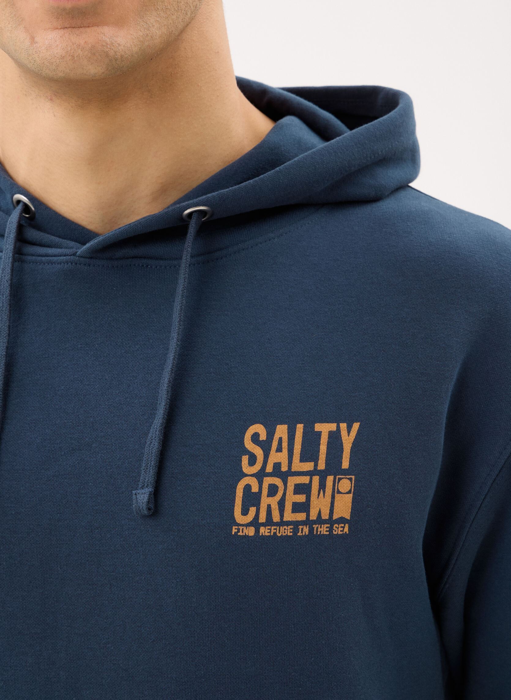 Sweats à capuche Tried And True Fleece homme bleu Salty Crew Sweats à capuche Tried And True Fleece homme bleu NAVY