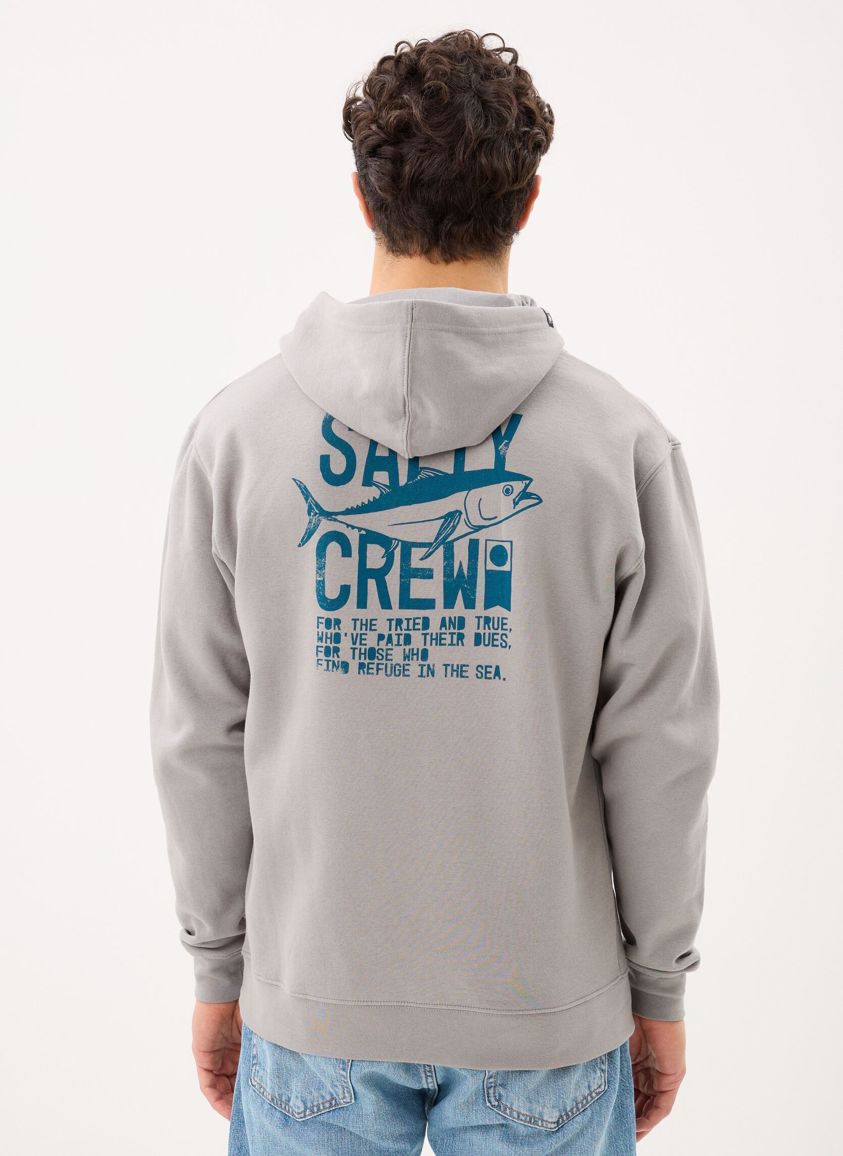 Sweats à capuche Tried And True Fleece homme gris Salty Crew Sweats à capuche Tried And True Fleece homme gris SHARK SKIN