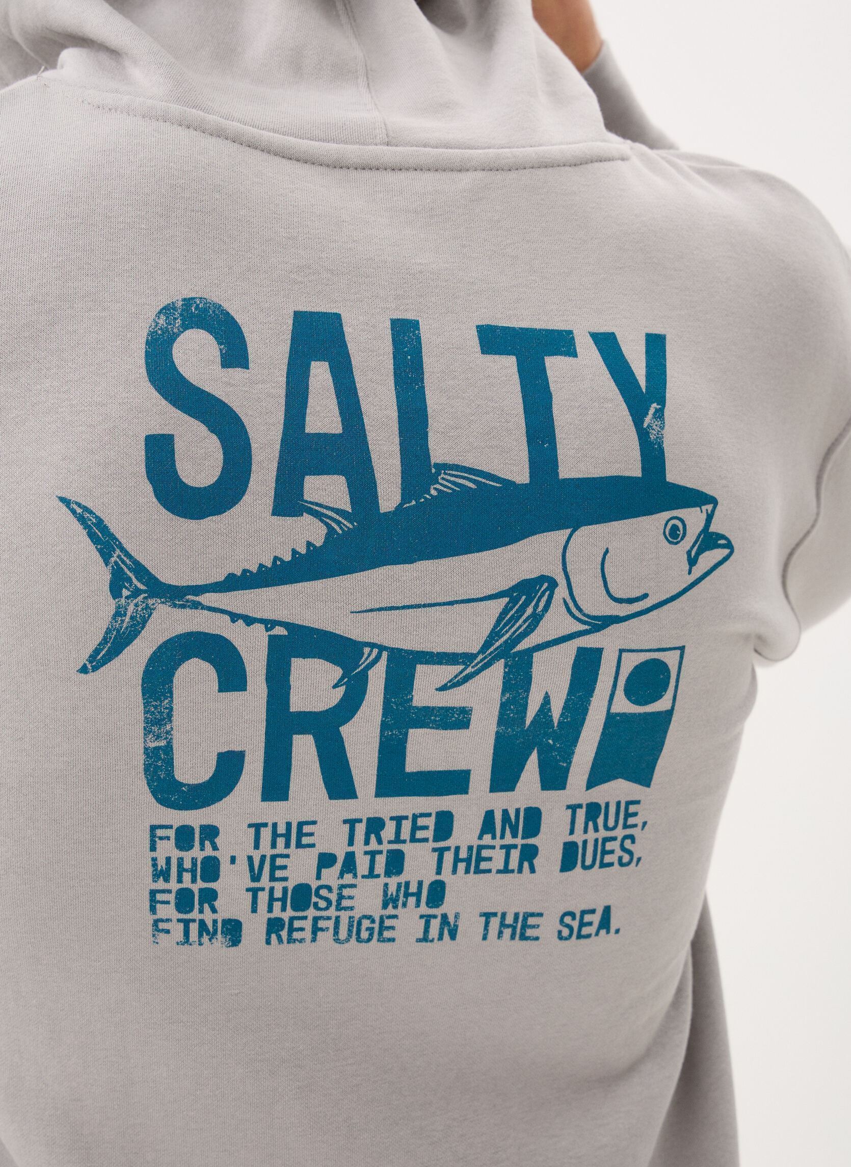 Sweats à capuche Tried And True Fleece homme gris Salty Crew Sweats à capuche Tried And True Fleece homme gris SHARK SKIN