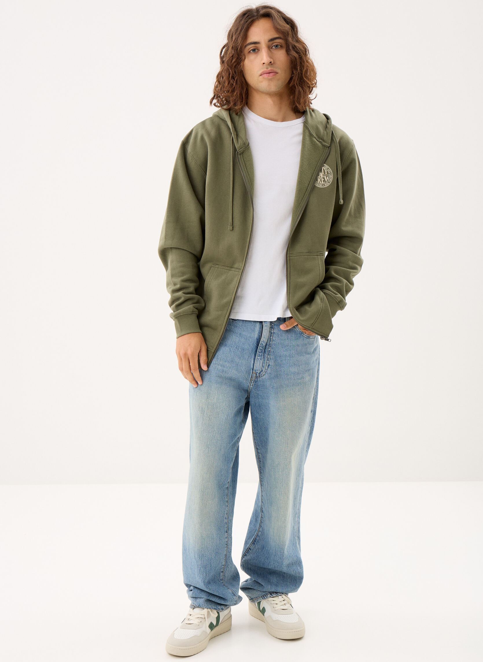 Sweats à capuche Global Zip Fleece homme vert Salty Crew Sweats à capuche Global Zip Fleece homme vert DUSTY OLIVE