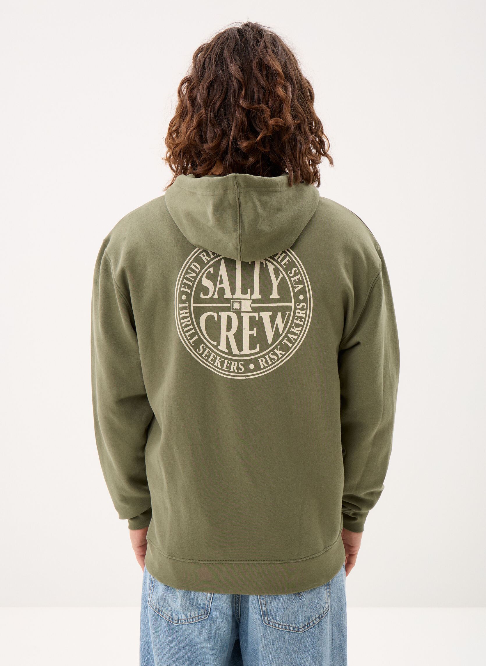 Sweats à capuche Global Zip Fleece homme vert Salty Crew Sweats à capuche Global Zip Fleece homme vert DUSTY OLIVE