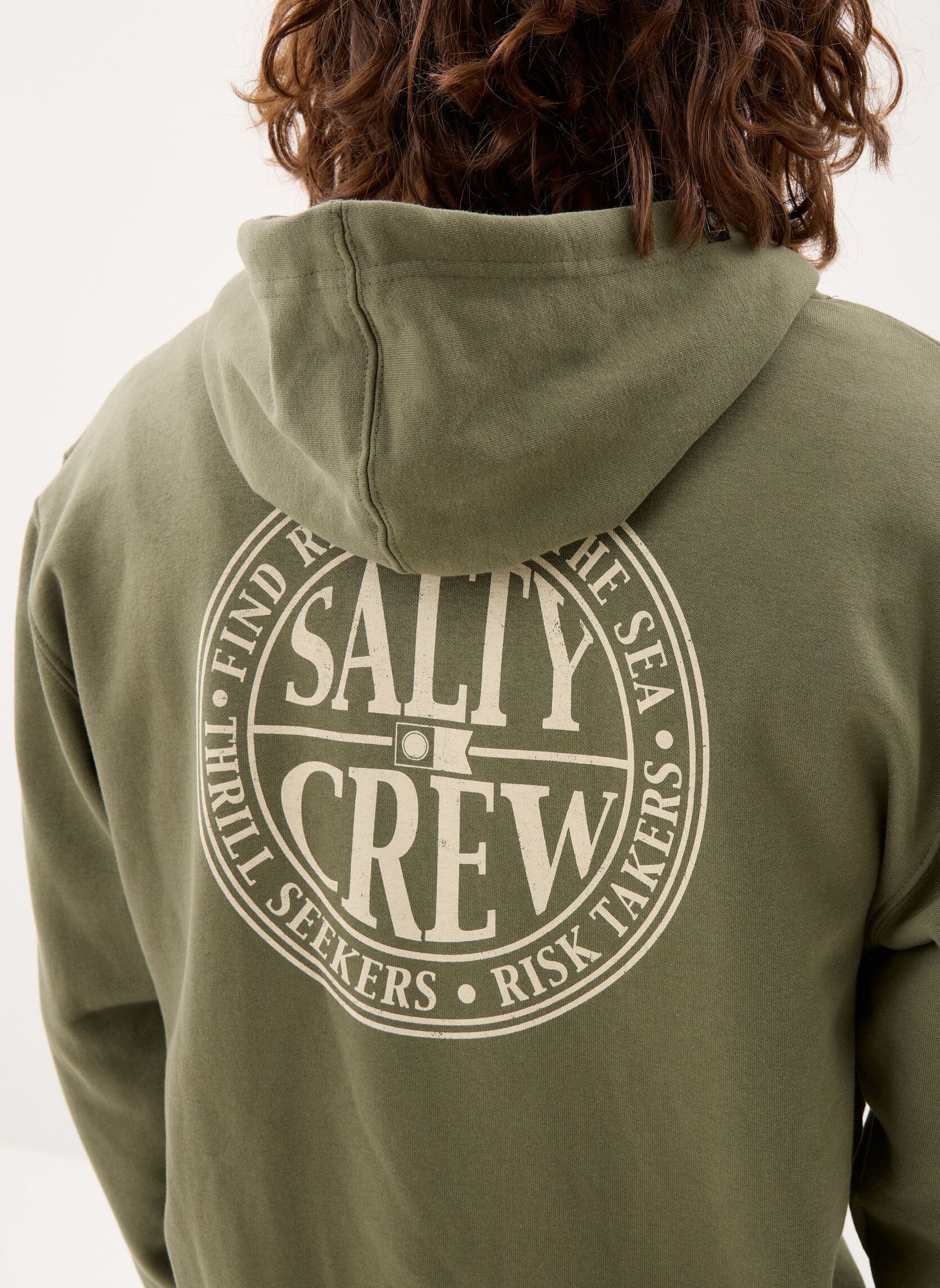 Sweats à capuche Global Zip Fleece homme vert Salty Crew Sweats à capuche Global Zip Fleece homme vert DUSTY OLIVE