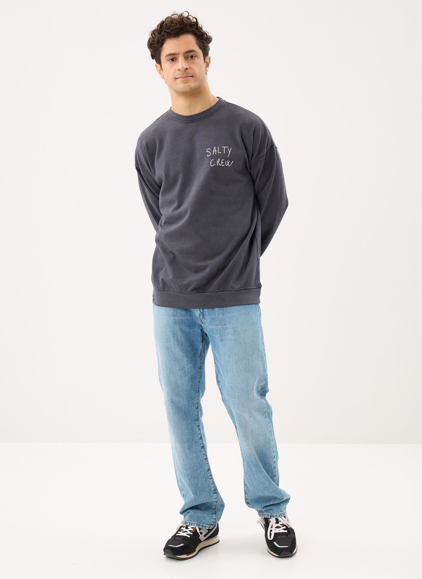 Sweats Swivel Lb Crewneck homme noir Salty Crew Sweats Swivel Lb Crewneck homme noir PIRATE BLACK