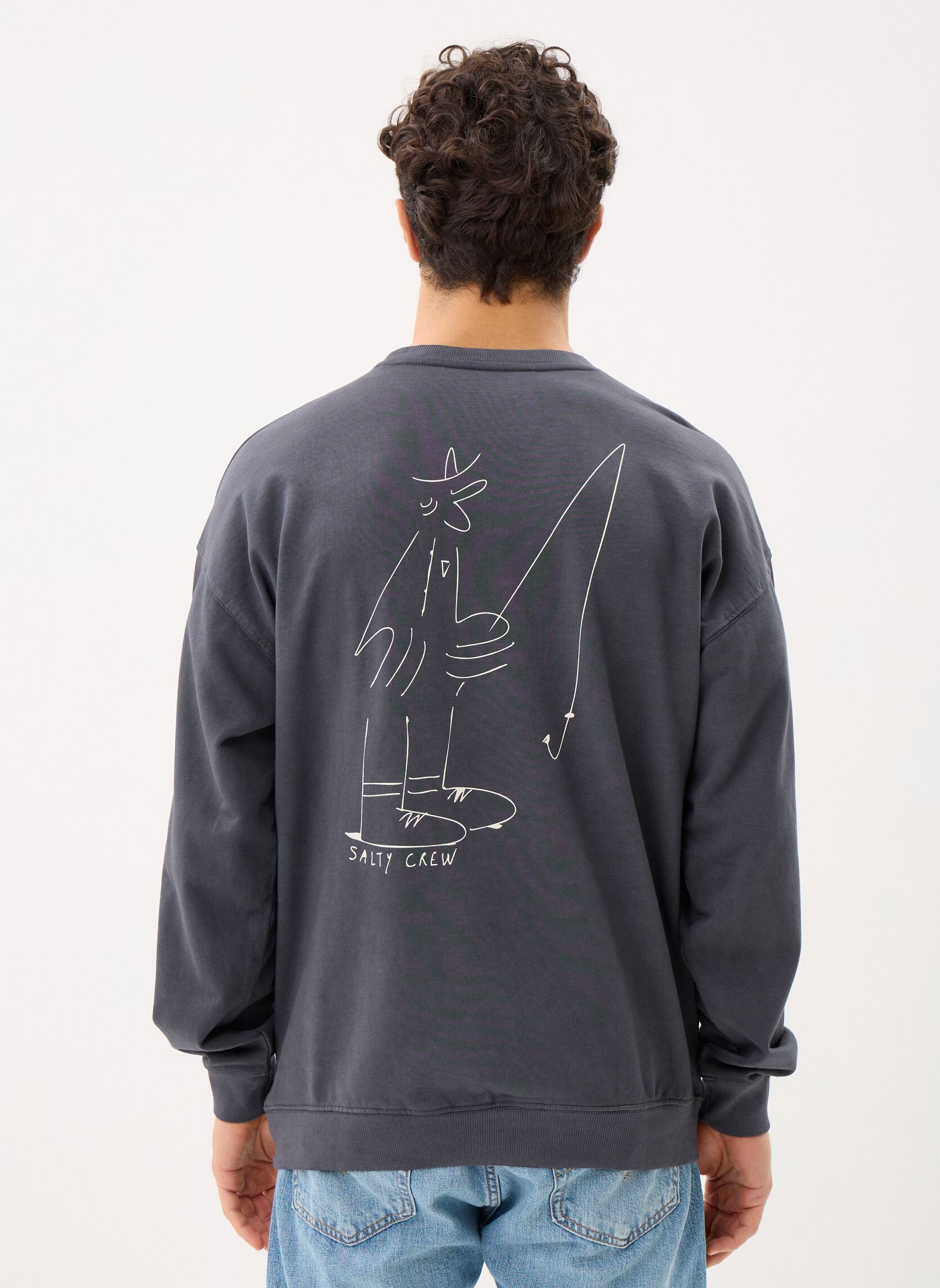Sweats Swivel Lb Crewneck homme noir Salty Crew Sweats Swivel Lb Crewneck homme noir PIRATE BLACK