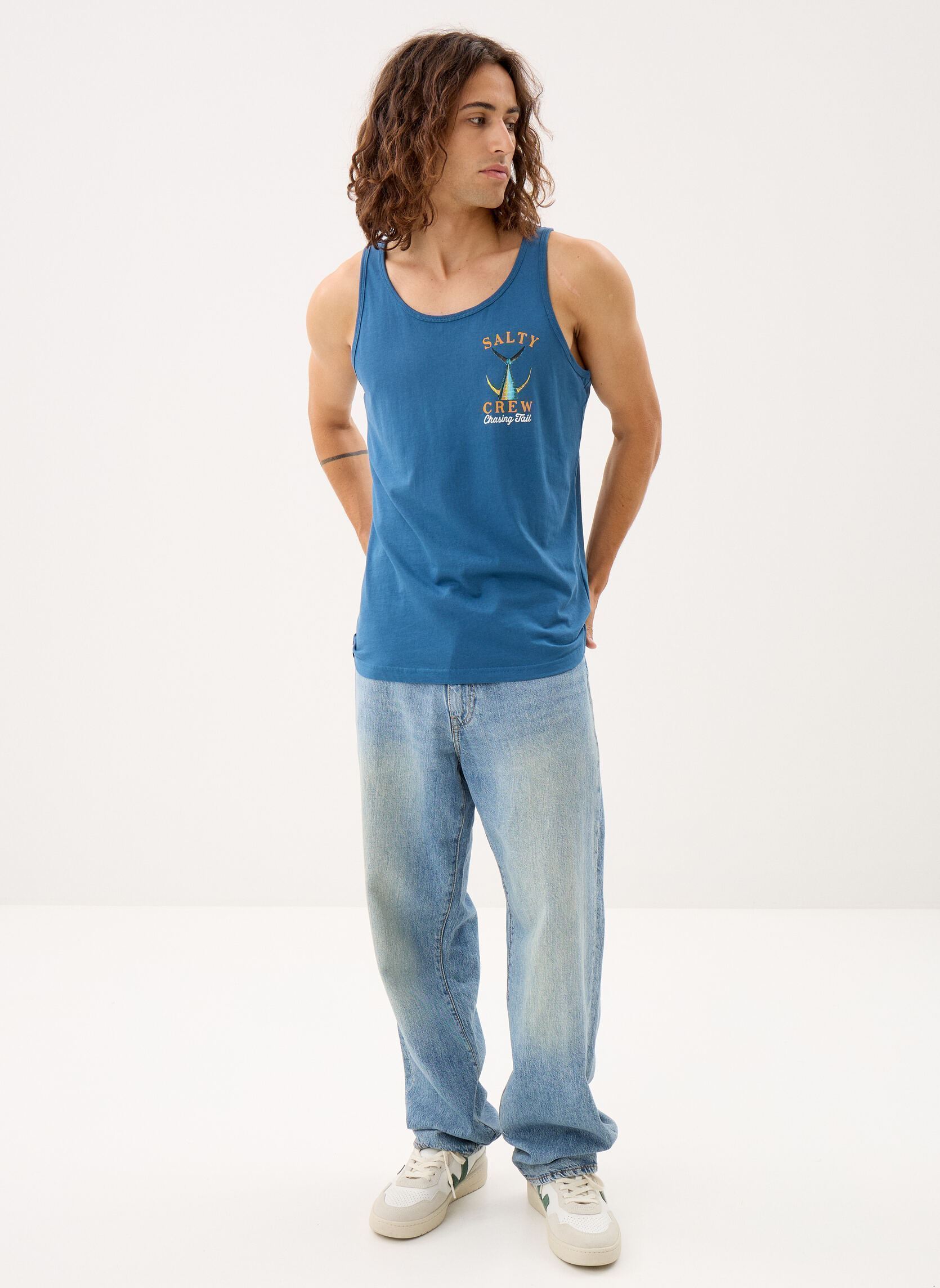 Tanktops Tailed Tank herren blau Salty Crew Tanktops Tailed Tank herren blau CAST BLUE