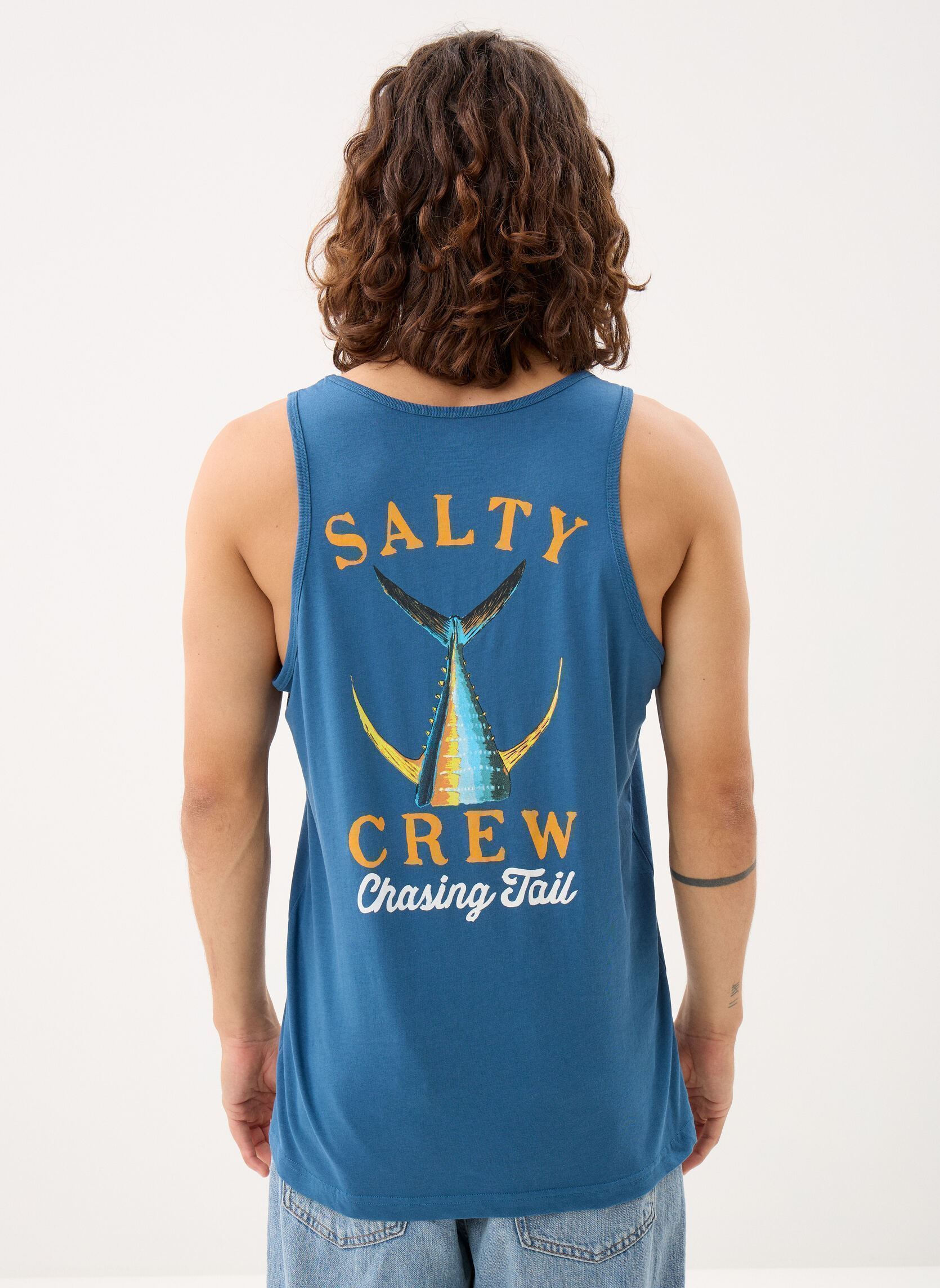 Tanktops Tailed Tank herren blau Salty Crew Tanktops Tailed Tank herren blau CAST BLUE