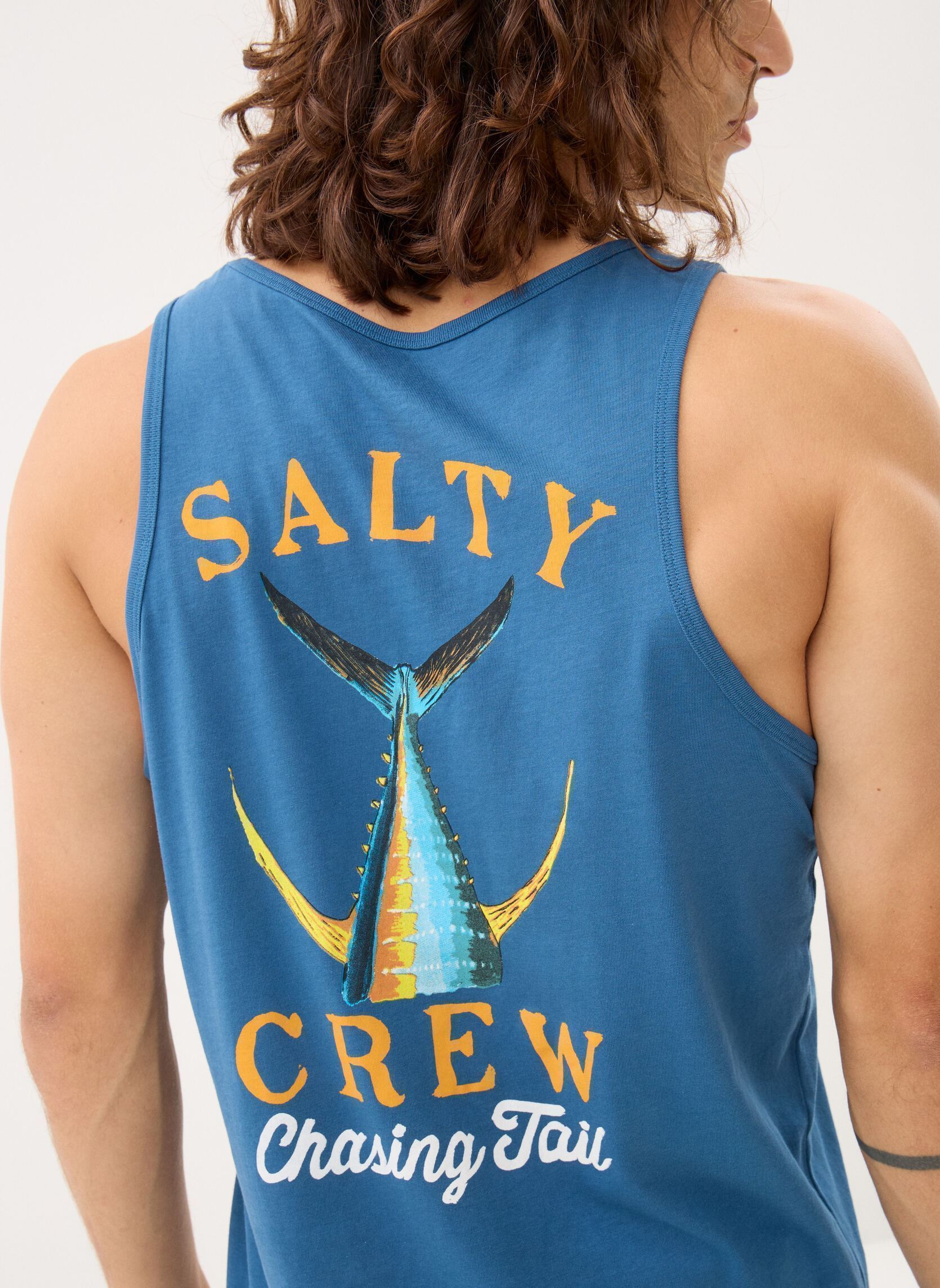 Tanktops Tailed Tank herren blau Salty Crew Tanktops Tailed Tank herren blau CAST BLUE