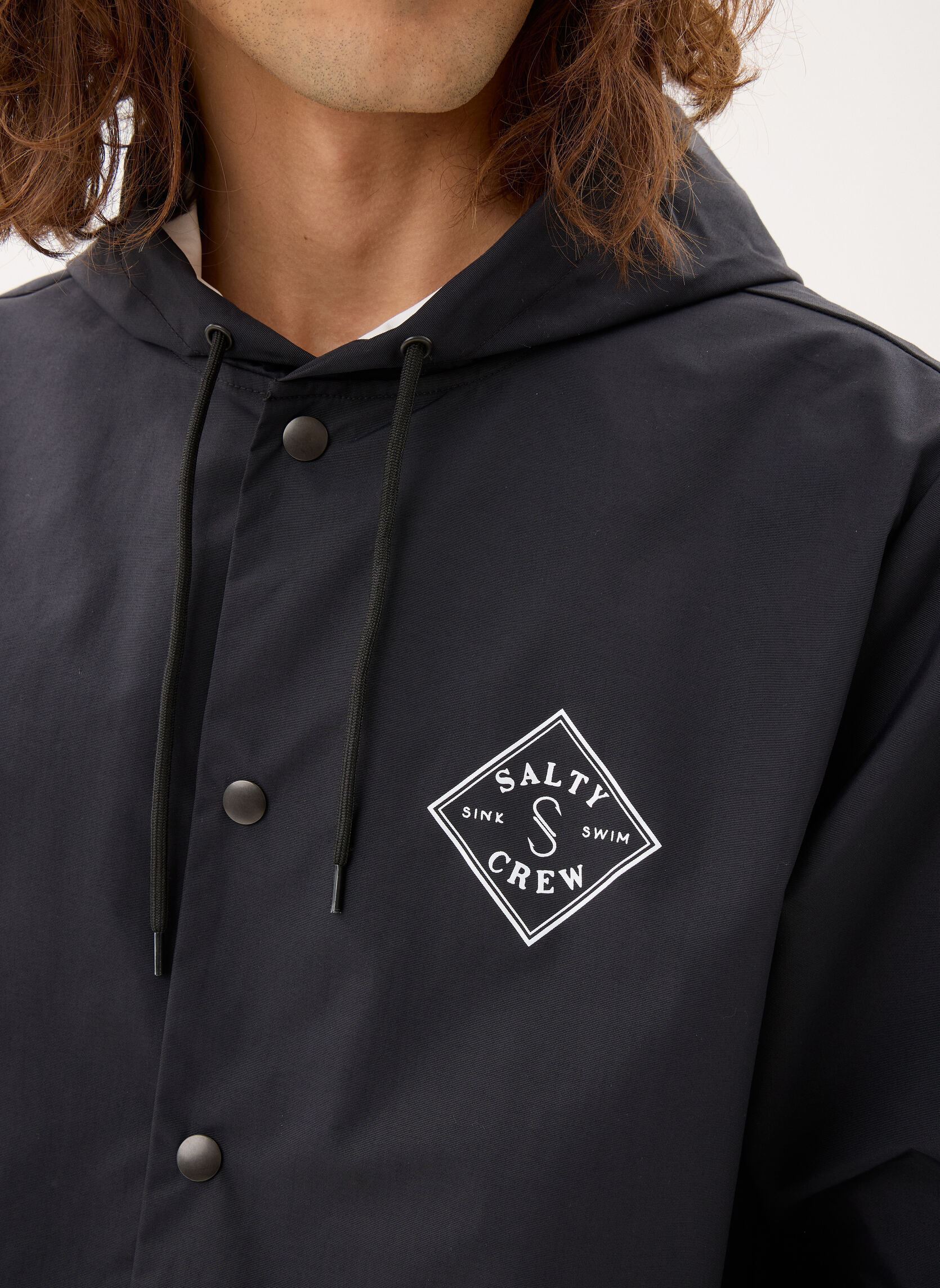 Blousons Tippet Snap Jacket homme noir Salty Crew Blousons Tippet Snap Jacket homme noir BLACK