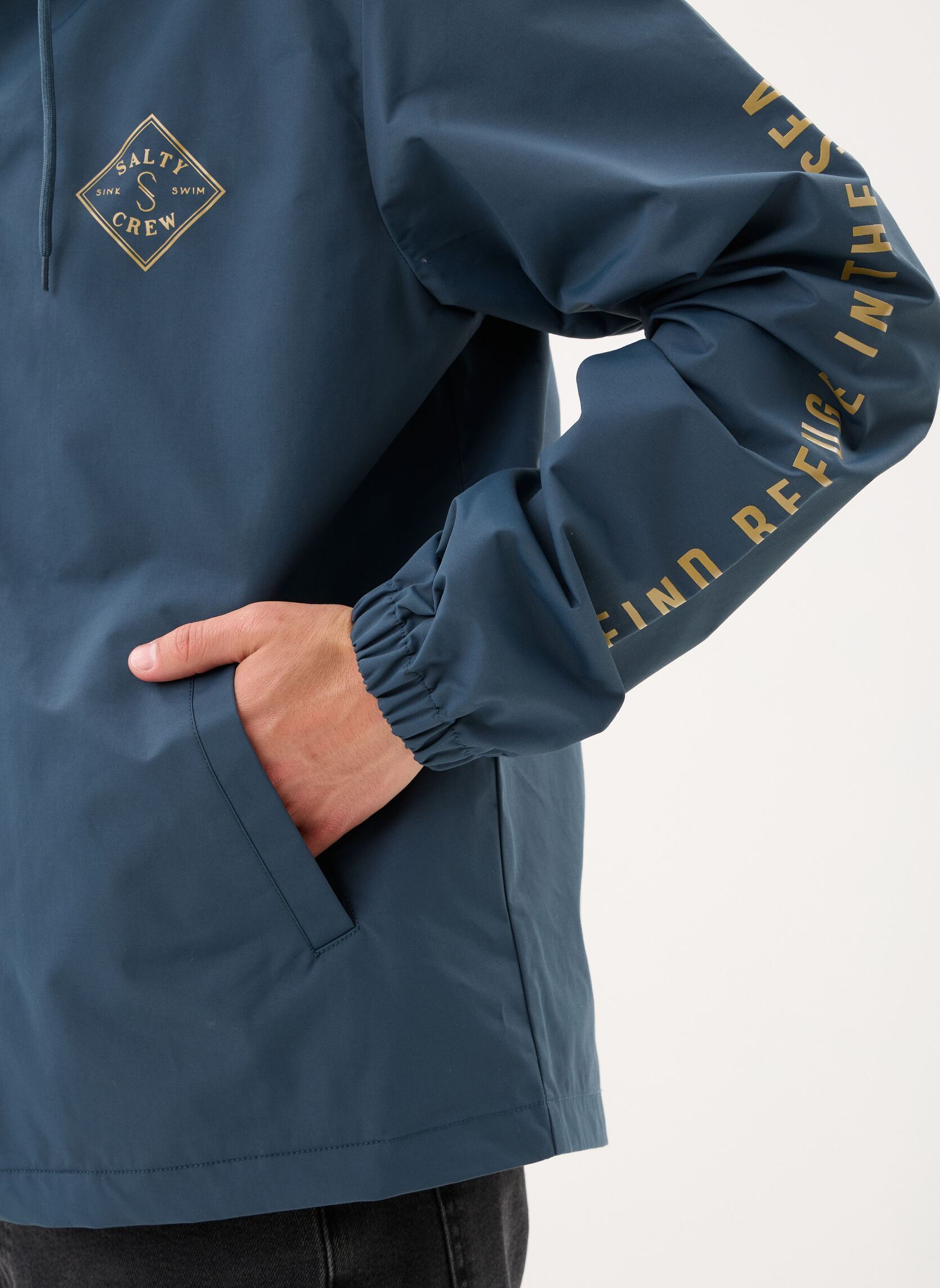 Blousons Tippet Snap Jacket homme bleu Salty Crew Blousons Tippet Snap Jacket homme bleu MIDNIGHT NAVY