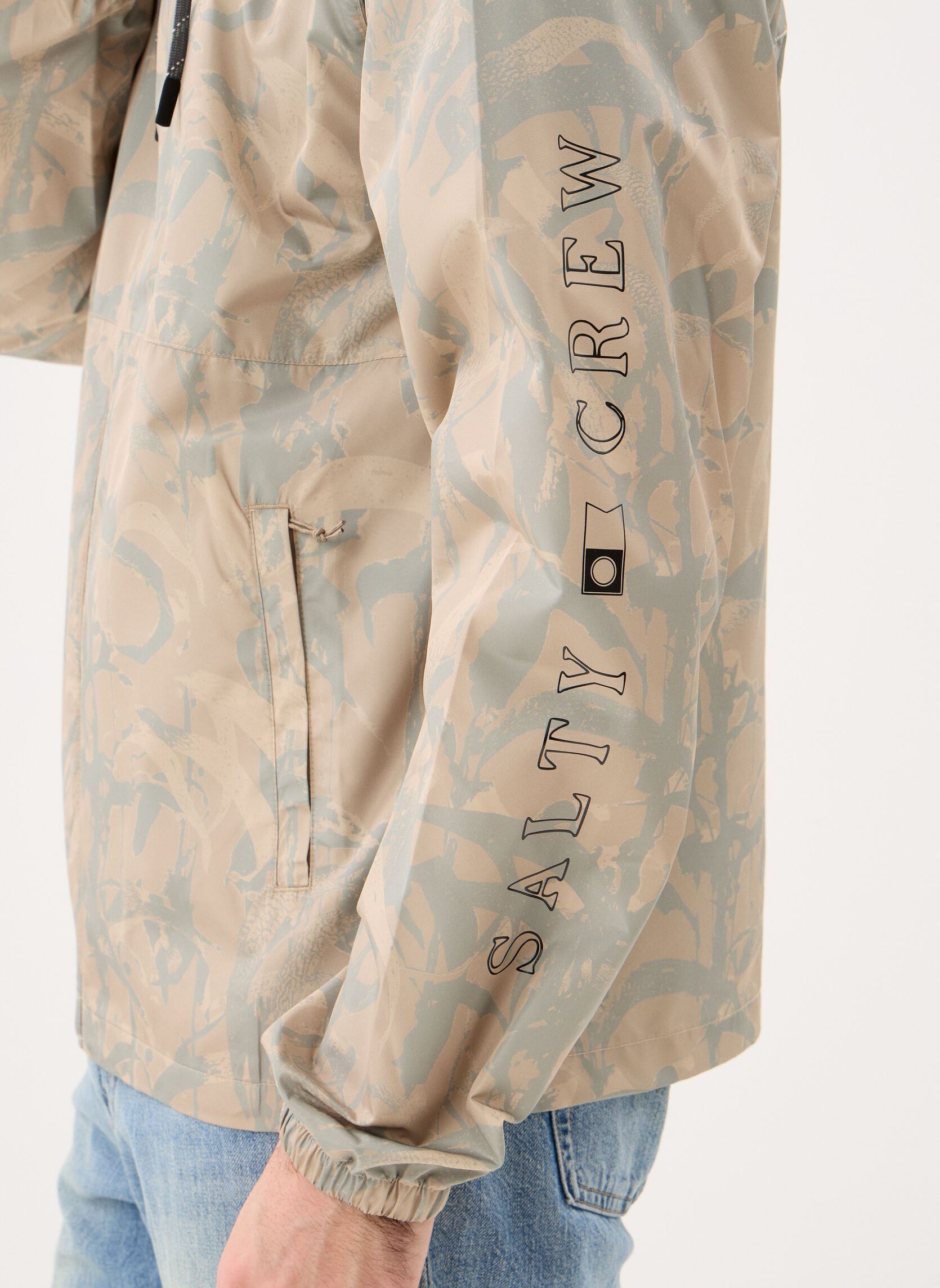 Windbreaker / Windjacken Surface Windbreaker Jckt herren beige Salty Crew Windbreaker / Windjacken Surface Windbreaker Jckt herren beige LIGHTT CAMO