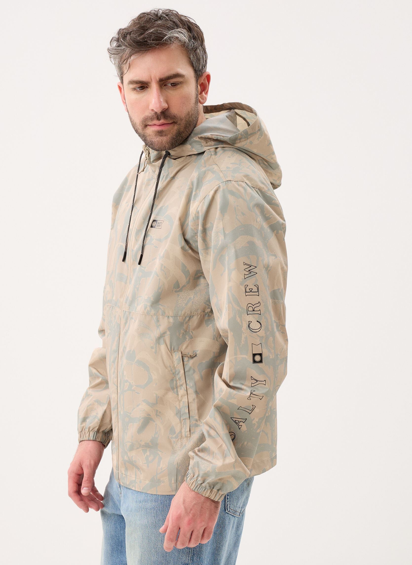 Windbreaker / Windjacken Surface Windbreaker Jckt herren beige Salty Crew Windbreaker / Windjacken Surface Windbreaker Jckt herren beige LIGHTT CAMO