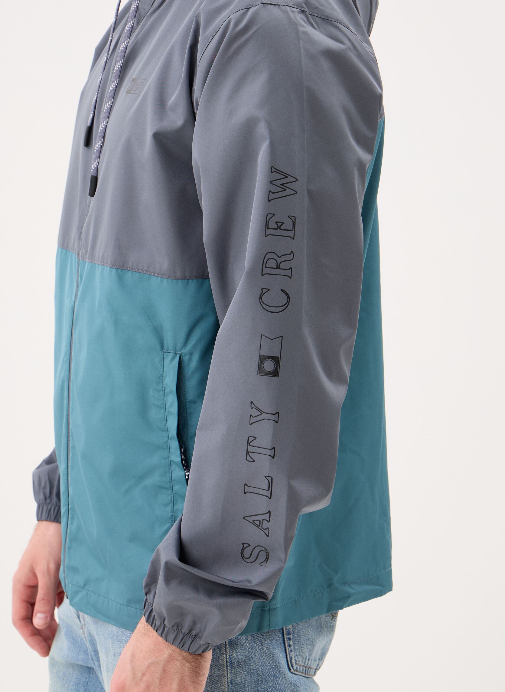 Windjacks Surface Windbreaker Jckt heren grijs Salty Crew Windjacks Surface Windbreaker Jckt heren grijs MAGNET