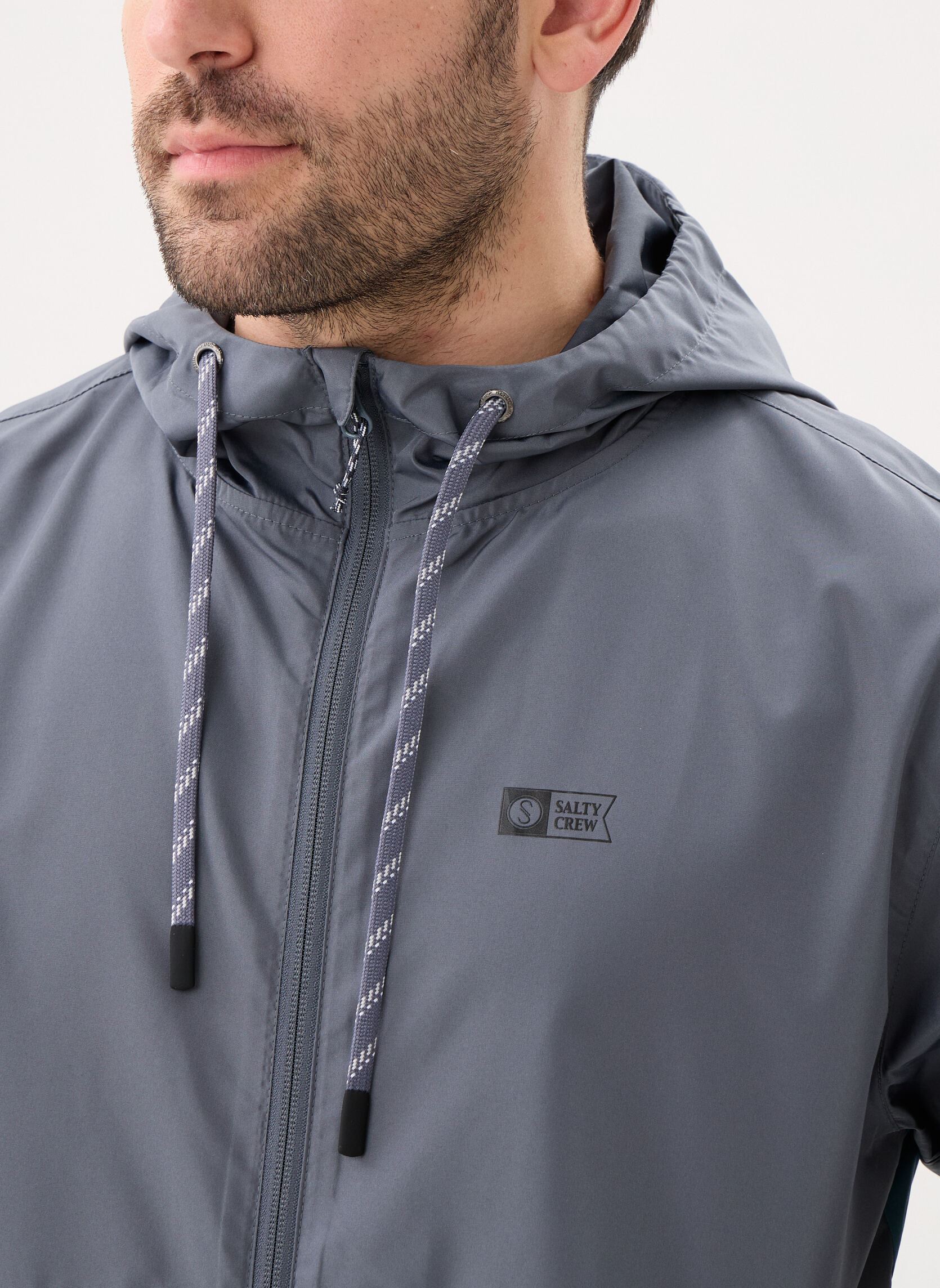 Windjacks Surface Windbreaker Jckt heren grijs Salty Crew Windjacks Surface Windbreaker Jckt heren grijs MAGNET