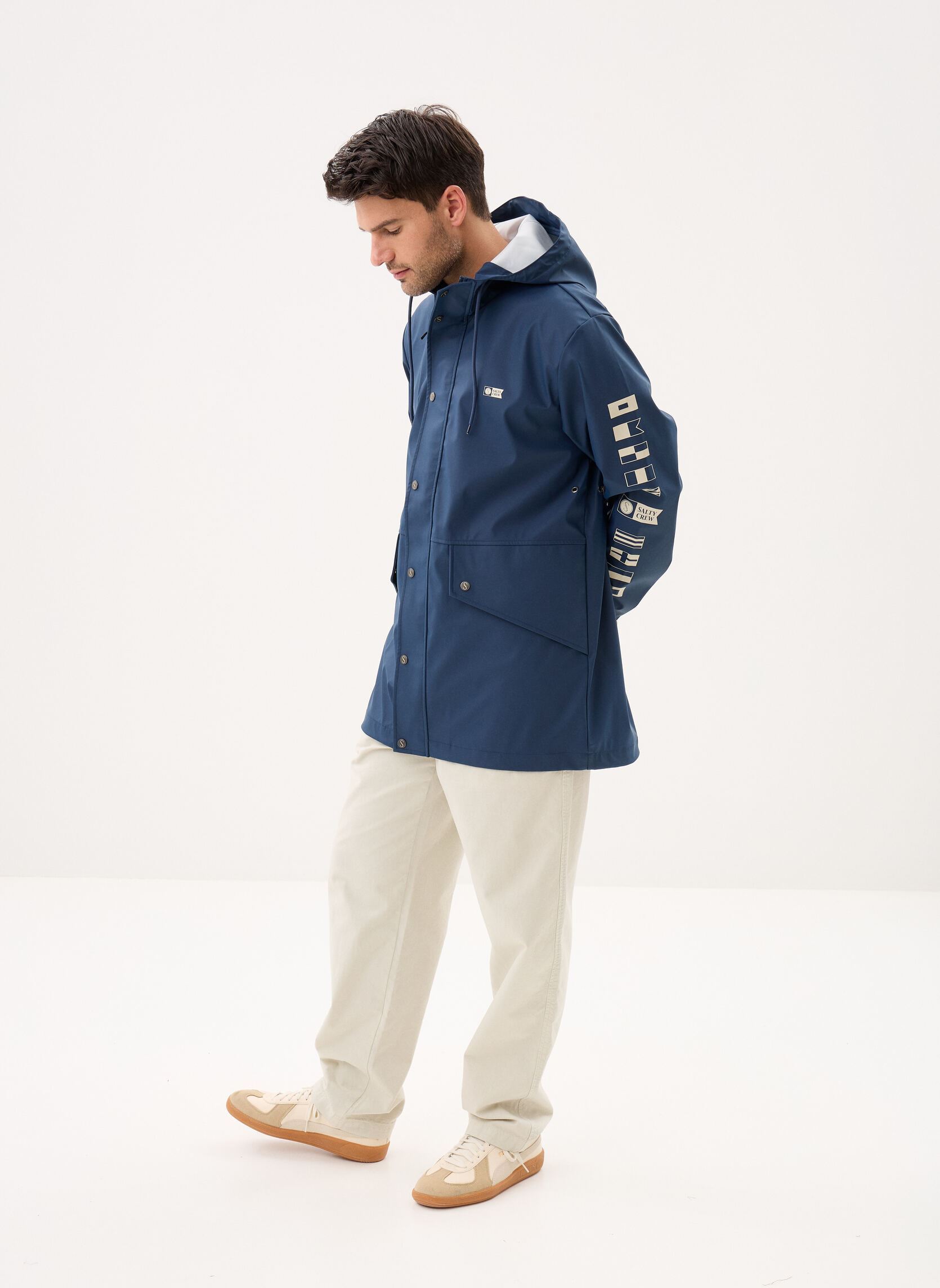 Vestes imperméables Seal Raincoat homme bleu Salty Crew Vestes imperméables Seal Raincoat homme bleu MIDNIGHT NAVY