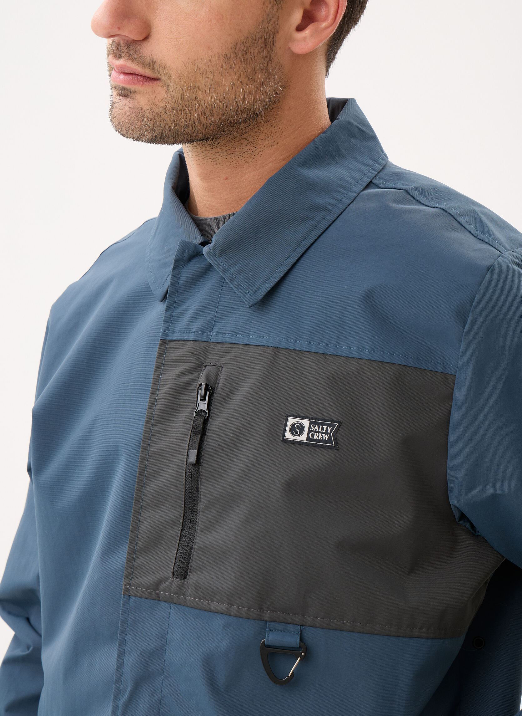 Vestes Shed Coach homme bleu Salty Crew Vestes Shed Coach homme bleu MIDNIGHT NAVY