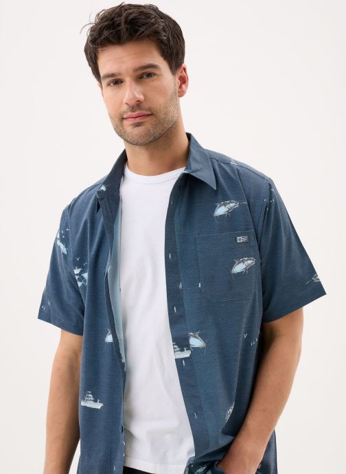 Salty Crew Camisas Breezer Perf Button Up Shirt hombre azul