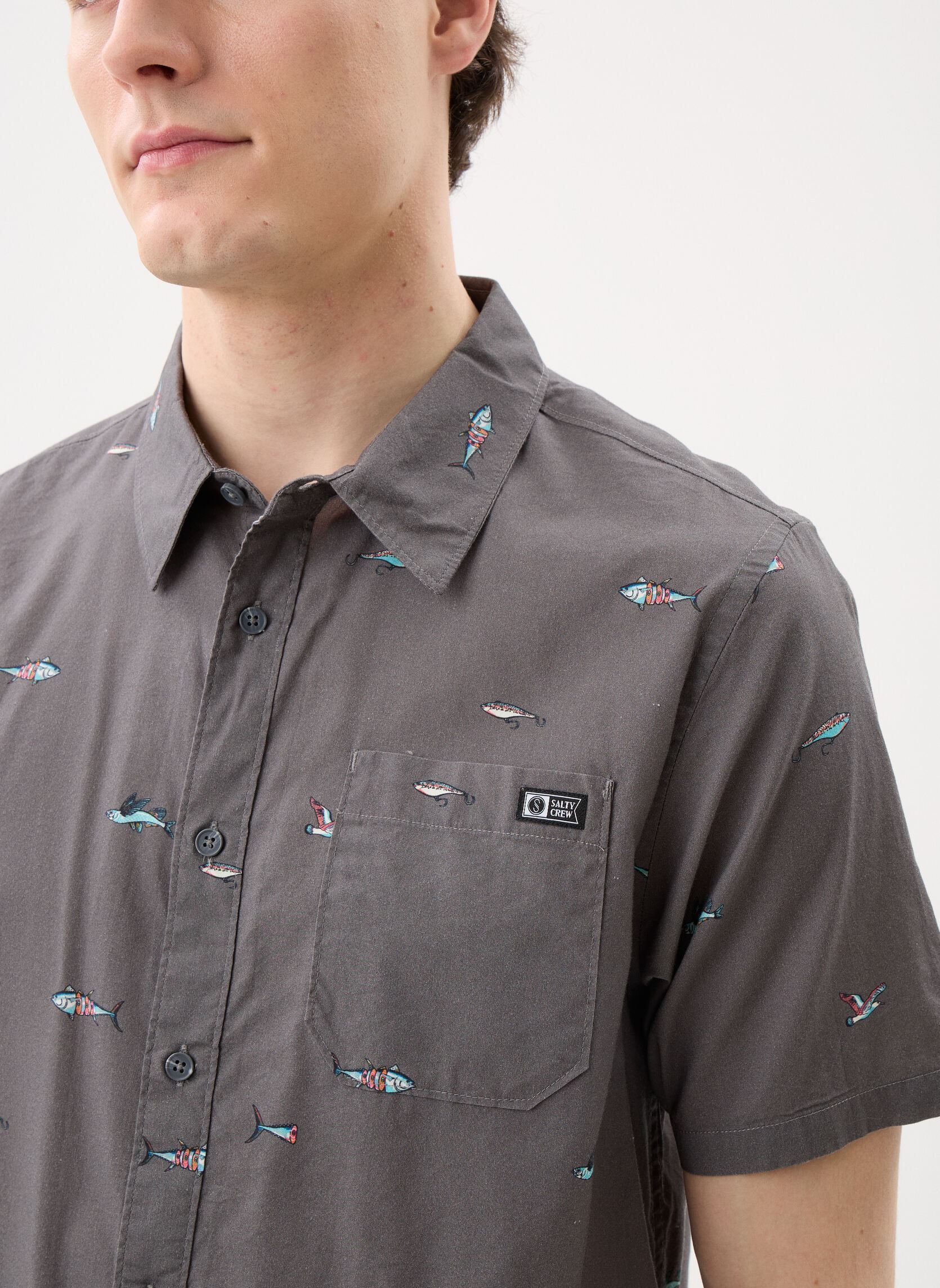 Hemden Crew Ss Button Up Shirt herren weiß Salty Crew Hemden Crew Ss Button Up Shirt herren weiß OFF WHITE