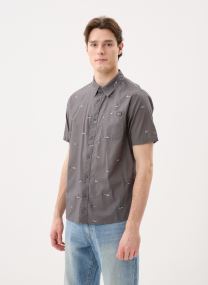 Hemden Crew Ss Button Up Shirt heren wit