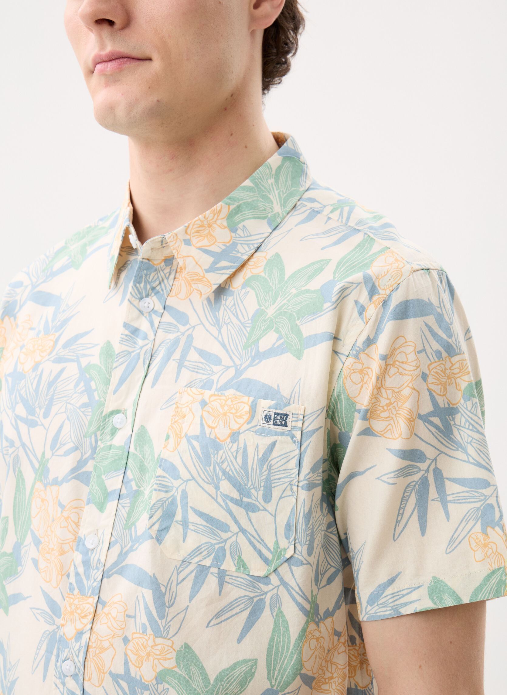 Hemden Crew Ss Button Up Shirt heren wit Salty Crew Hemden Crew Ss Button Up Shirt heren wit OFF WHITE