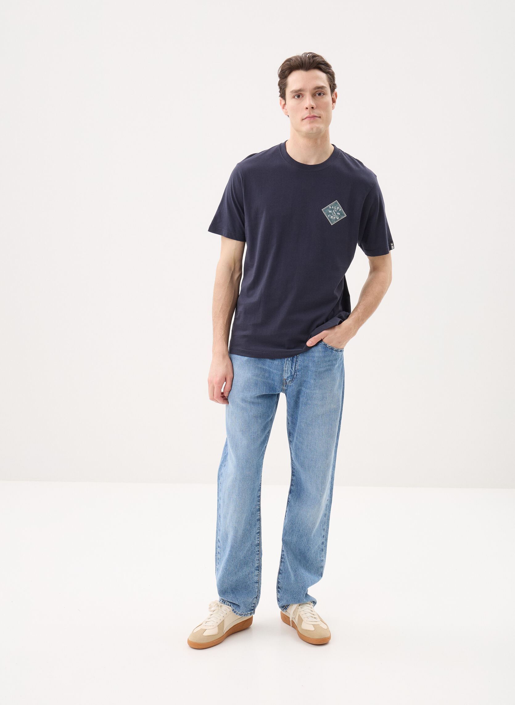 Tee-shirts Tippet Fill Ss Tee homme bleu Salty Crew Tee-shirts Tippet Fill Ss Tee homme bleu NAVY