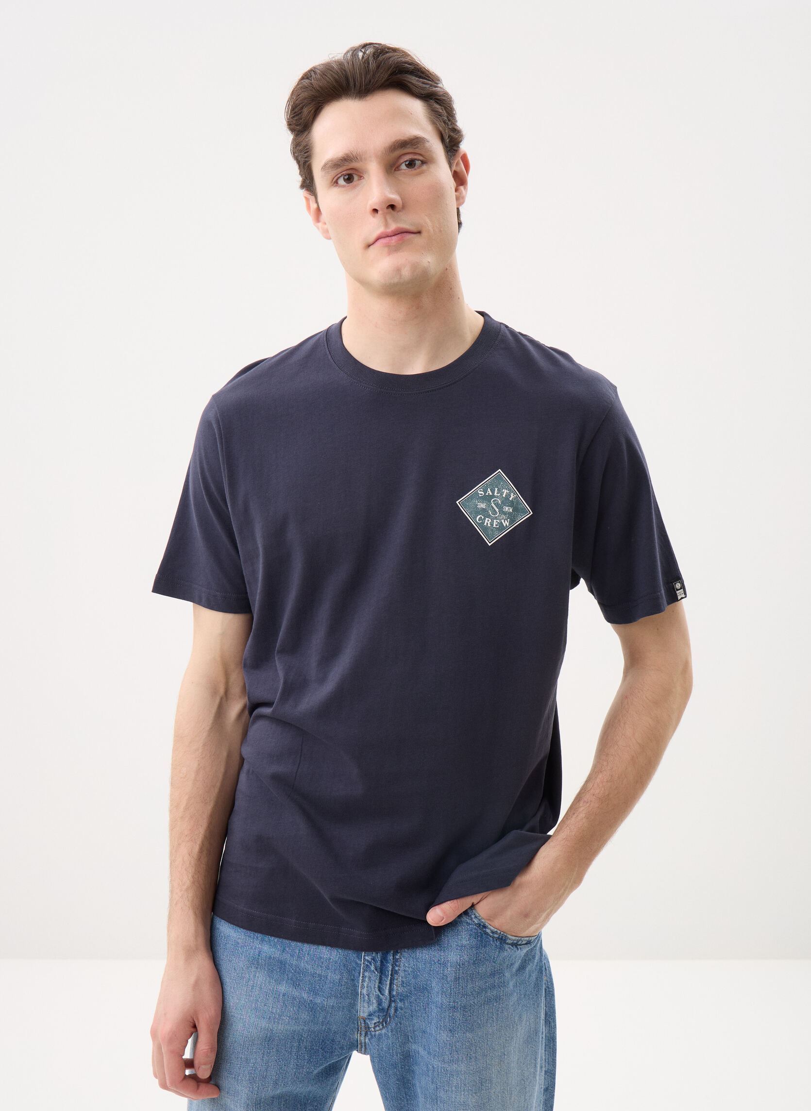Tee-shirts Tippet Fill Ss Tee homme bleu Salty Crew Tee-shirts Tippet Fill Ss Tee homme bleu NAVY