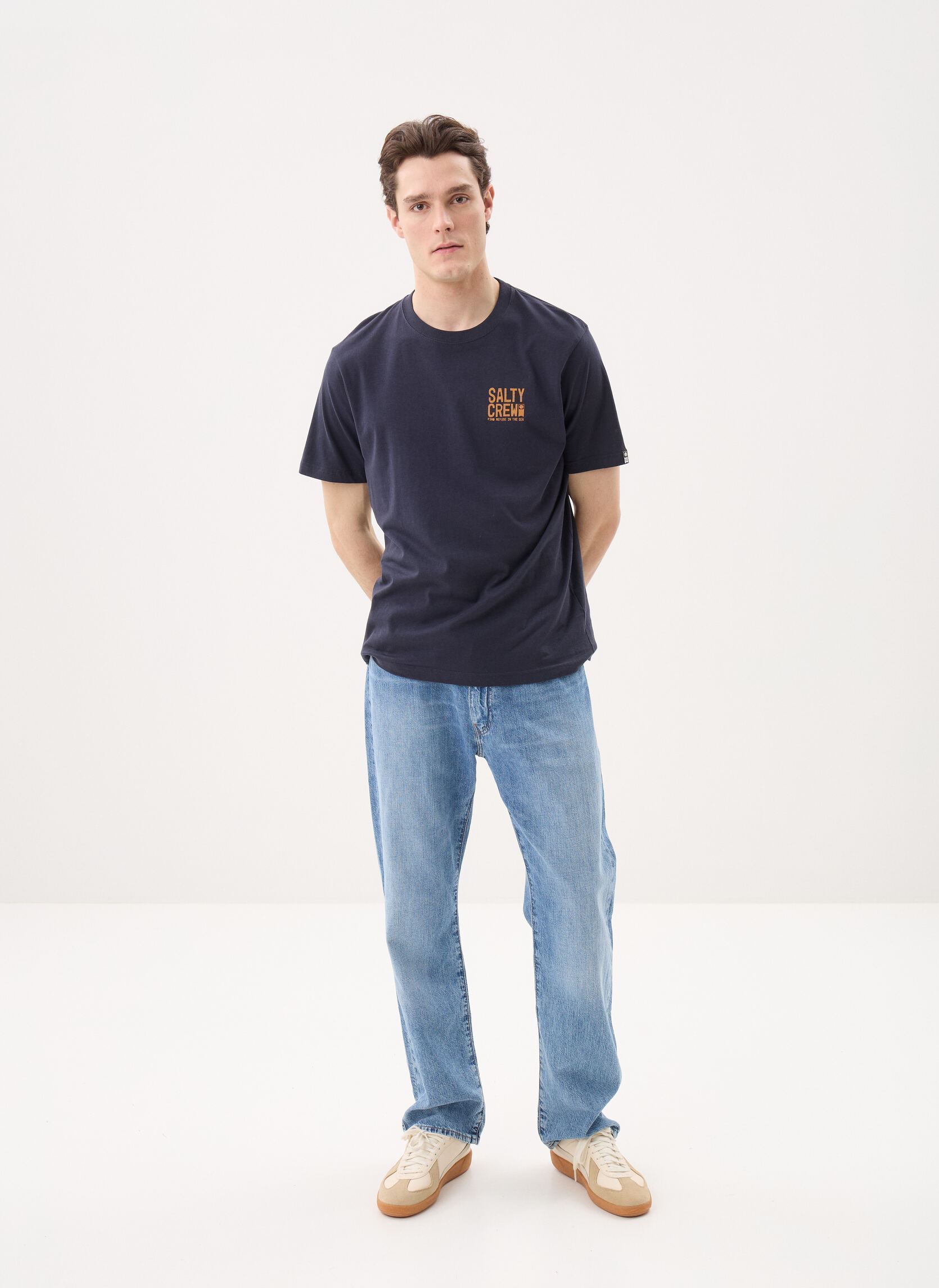 Tee-shirts Tried And True Ss Tee homme bleu Salty Crew Tee-shirts Tried And True Ss Tee homme bleu NAVY