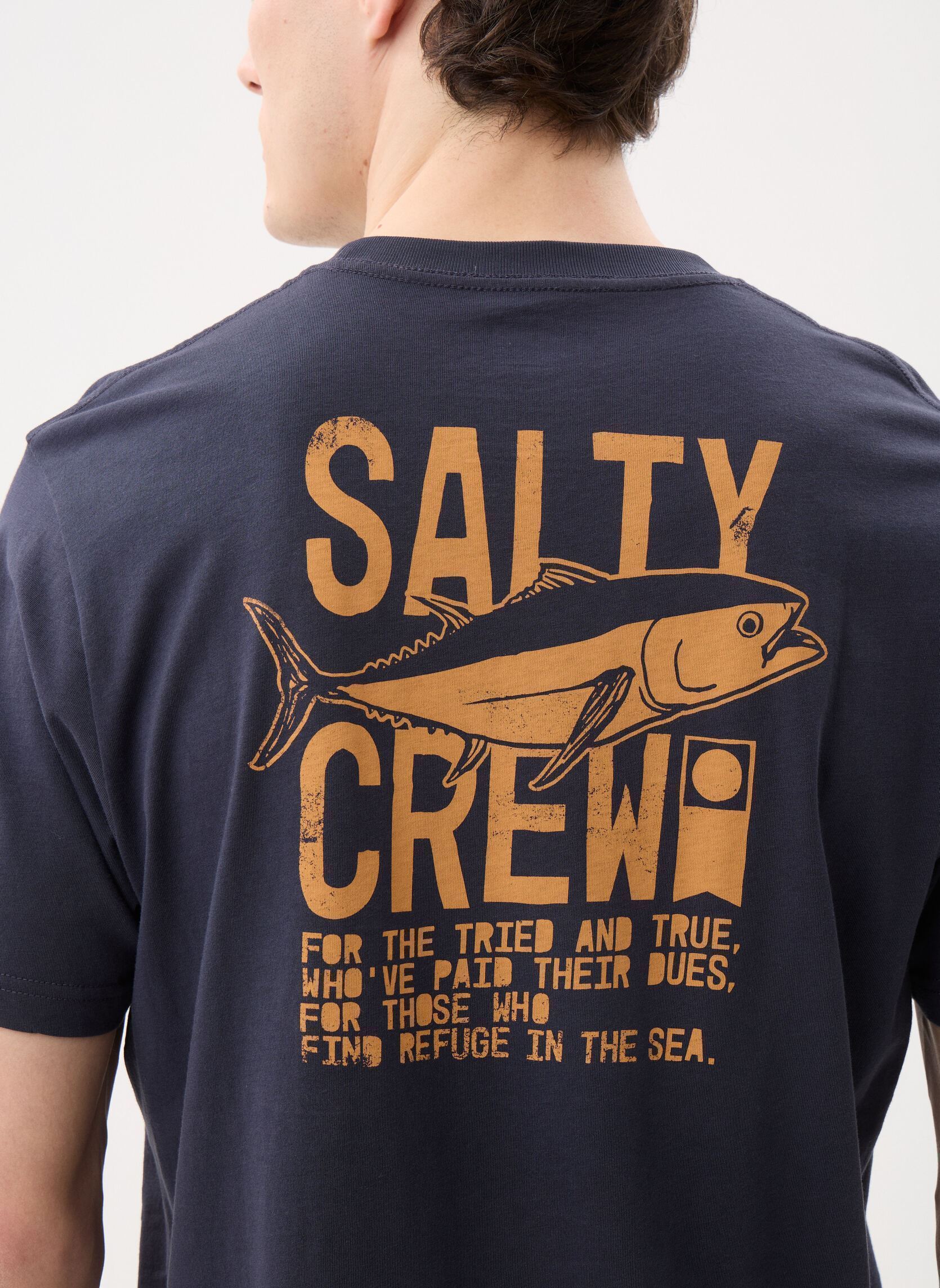 Tee-shirts Tried And True Ss Tee homme bleu Salty Crew Tee-shirts Tried And True Ss Tee homme bleu NAVY