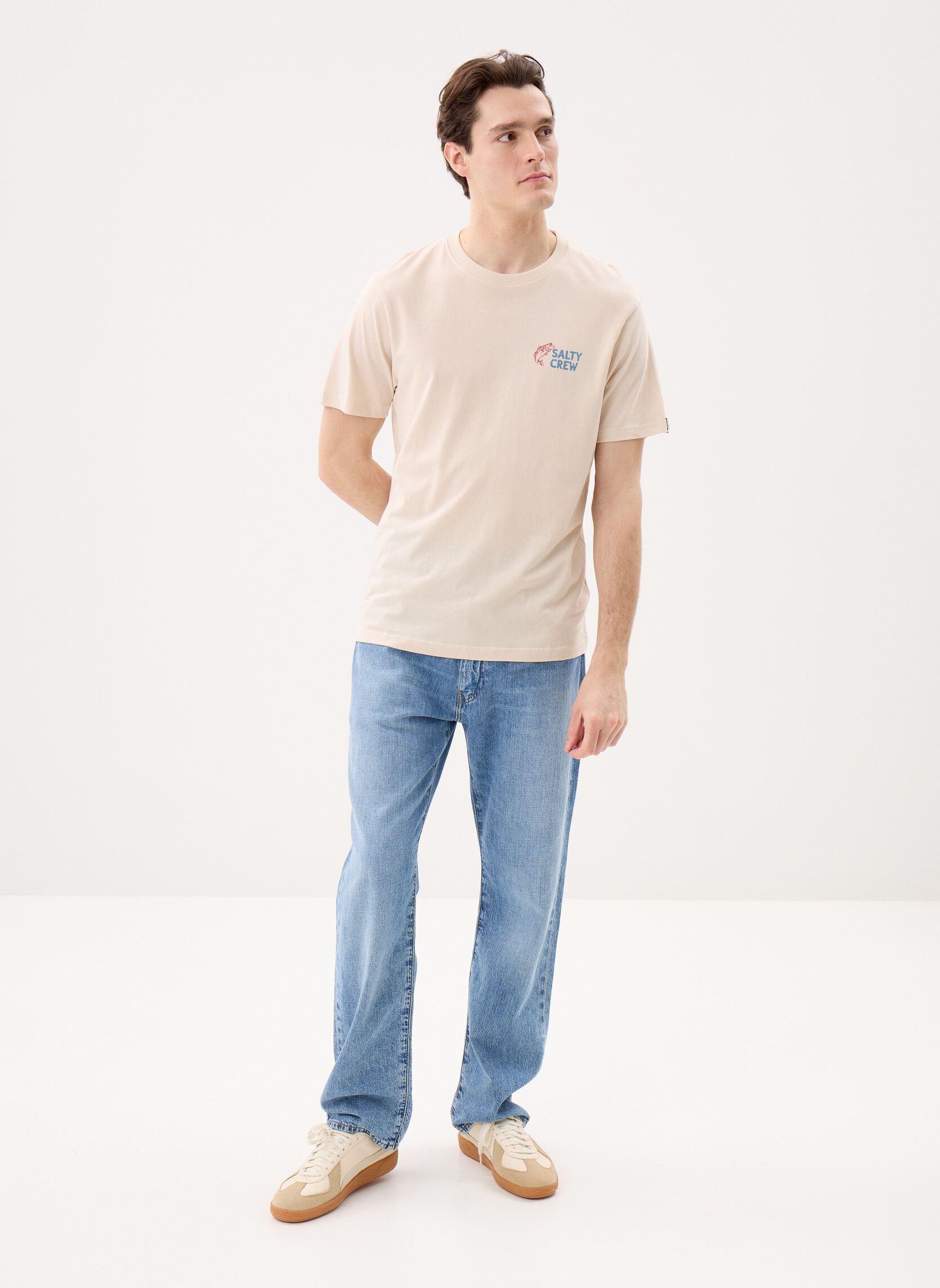 Tee-shirts Bait Shop Ss Tee homme beige Salty Crew Tee-shirts Bait Shop Ss Tee homme beige MOONBEAM