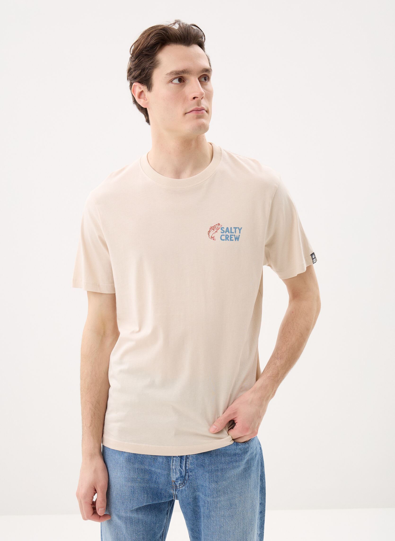 Tee-shirts Bait Shop Ss Tee homme beige Salty Crew Tee-shirts Bait Shop Ss Tee homme beige MOONBEAM