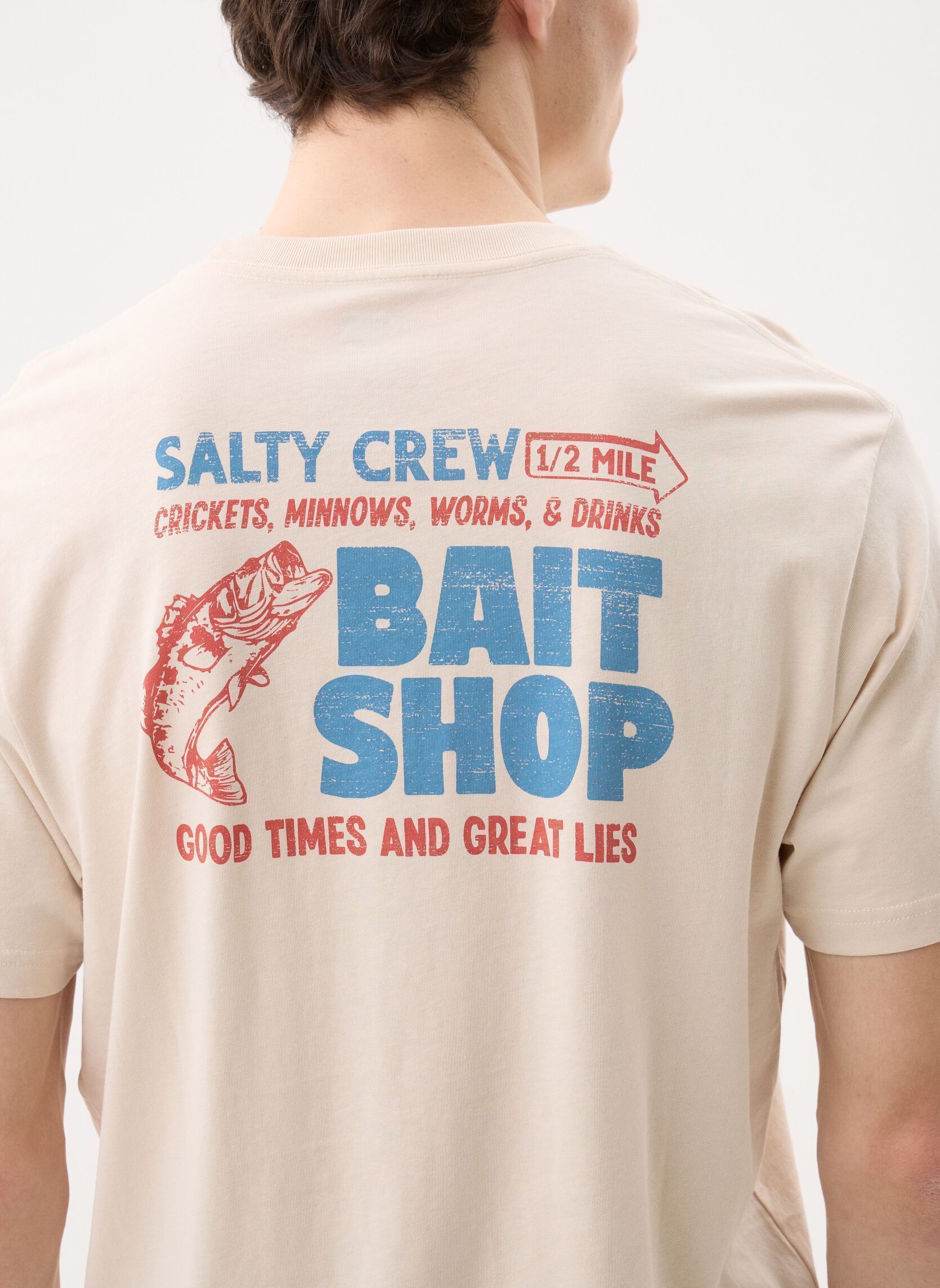 Tee-shirts Bait Shop Ss Tee homme beige Salty Crew Tee-shirts Bait Shop Ss Tee homme beige MOONBEAM