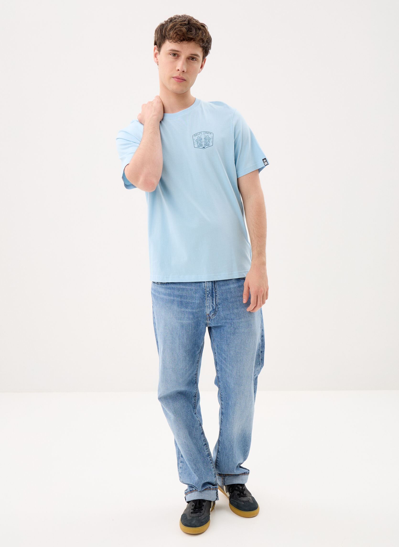 Tee-shirts Tako Club Classic Tee homme bleu Salty Crew Tee-shirts Tako Club Classic Tee homme bleu CLEAR SKY